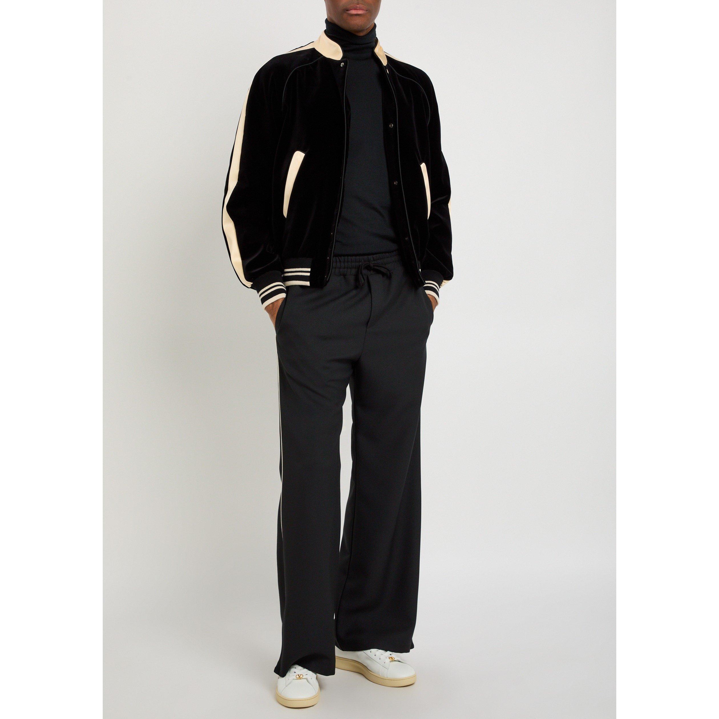 BLACK - Valentino - VAL JERSEY REG PATCH V JOGGER - 5