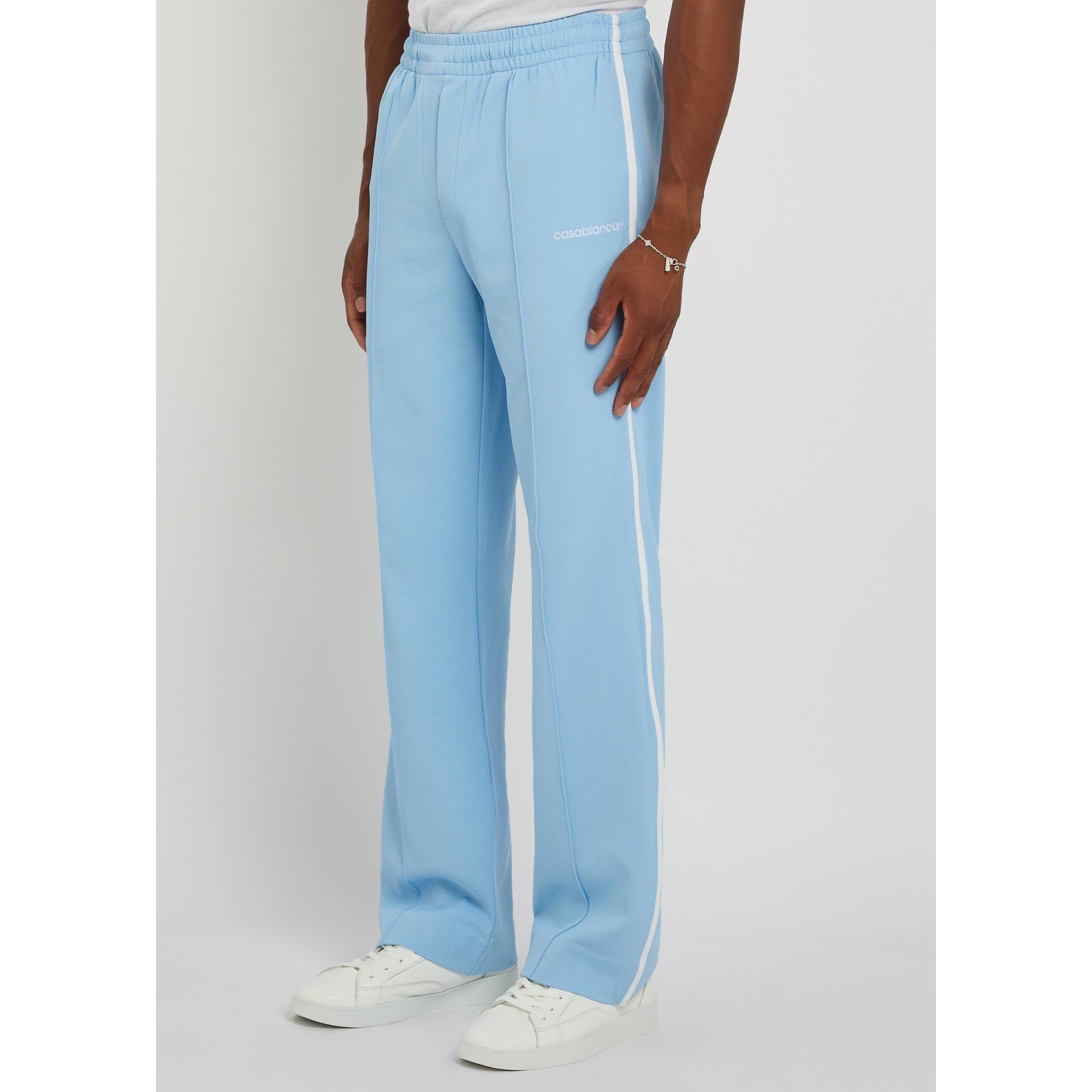LIGHT BLUE - Casablanca - CASA ROUND PIQUE TRACK PANTS - 2