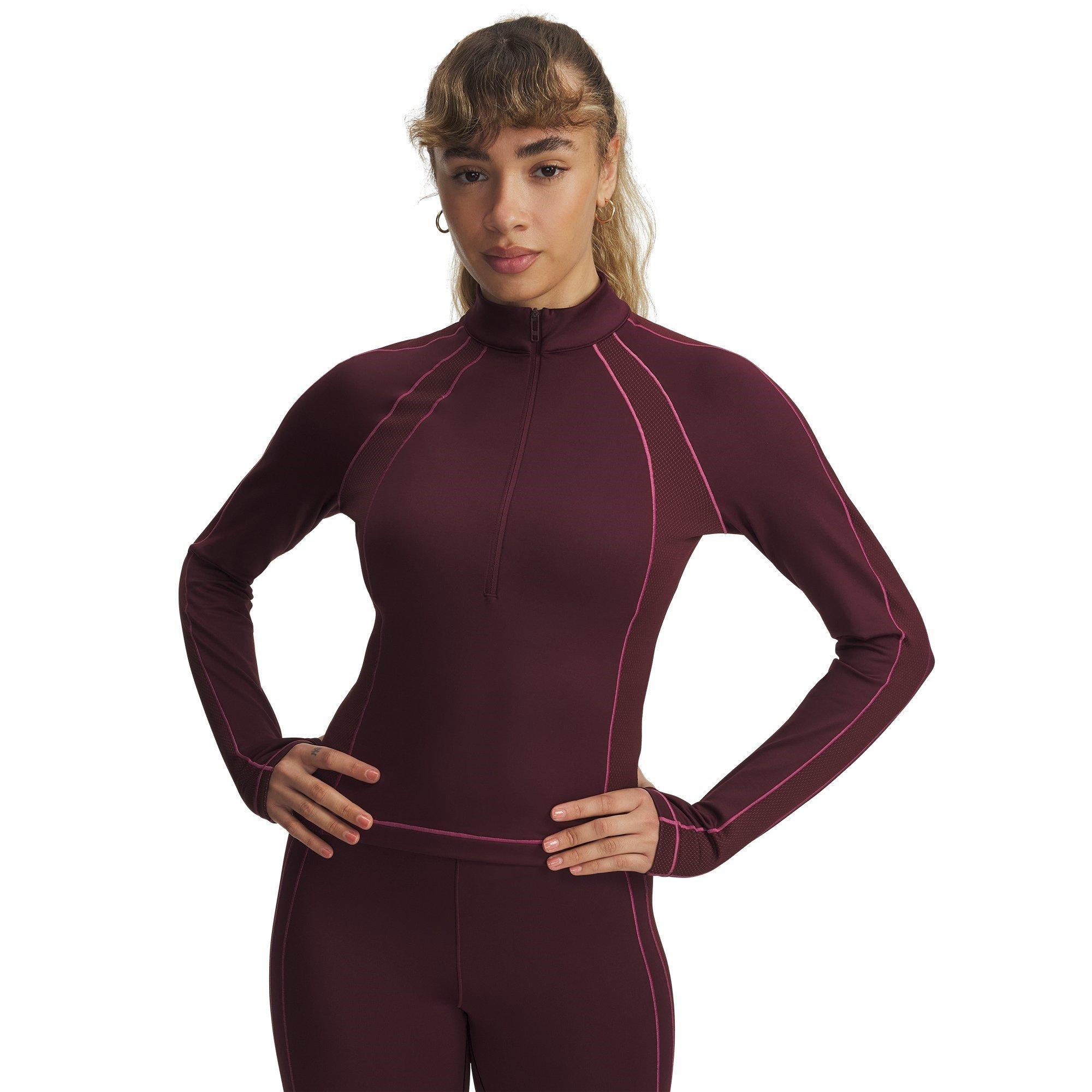 Dark Maroon - Under Armour - Women's CG Textured Performance Tracksuit Top - 1