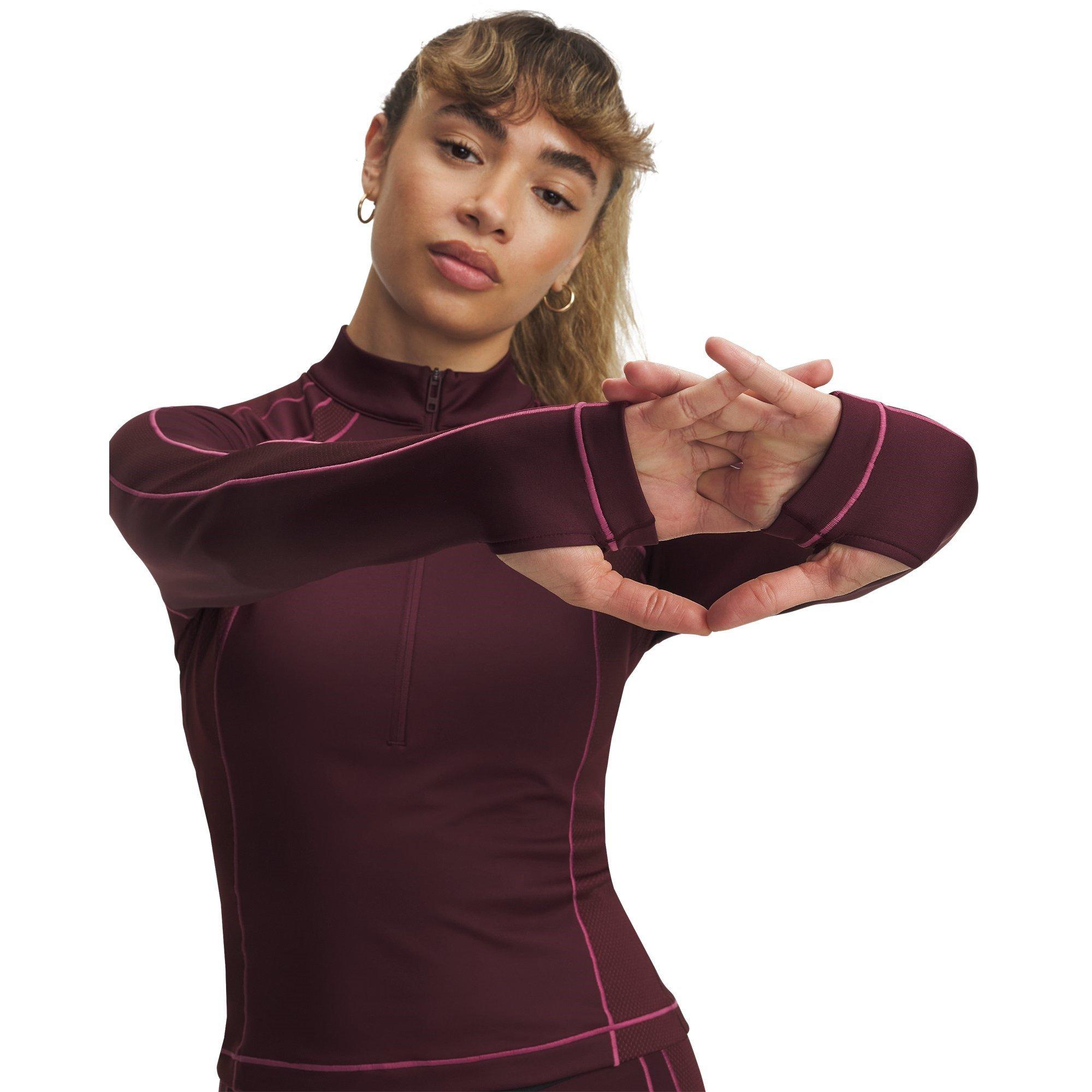 Dark Maroon - Under Armour - CG Textured Performance Tracksuit Top - 3