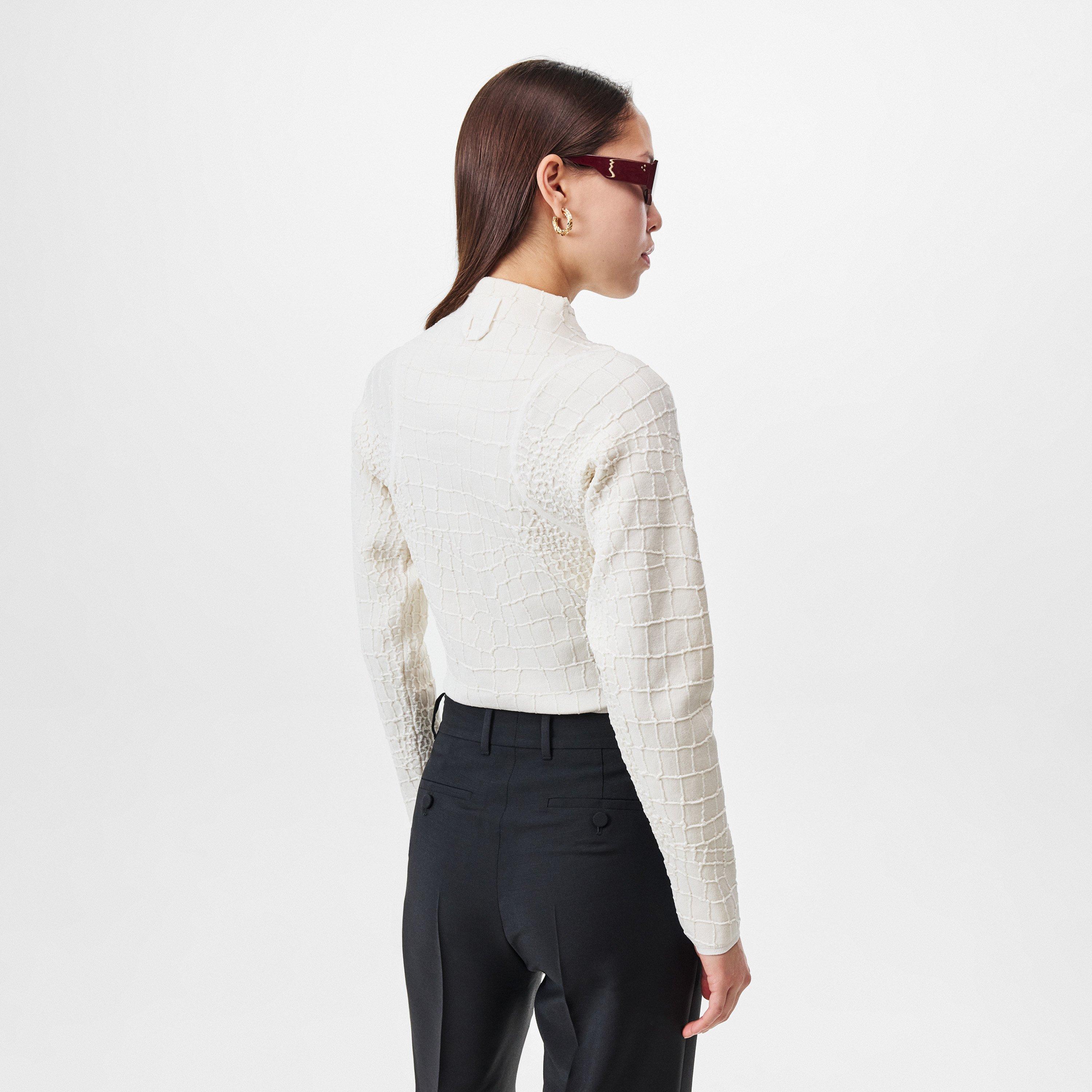 Camel - Jacquemus - Women's Scala Textured Cardigan - 4