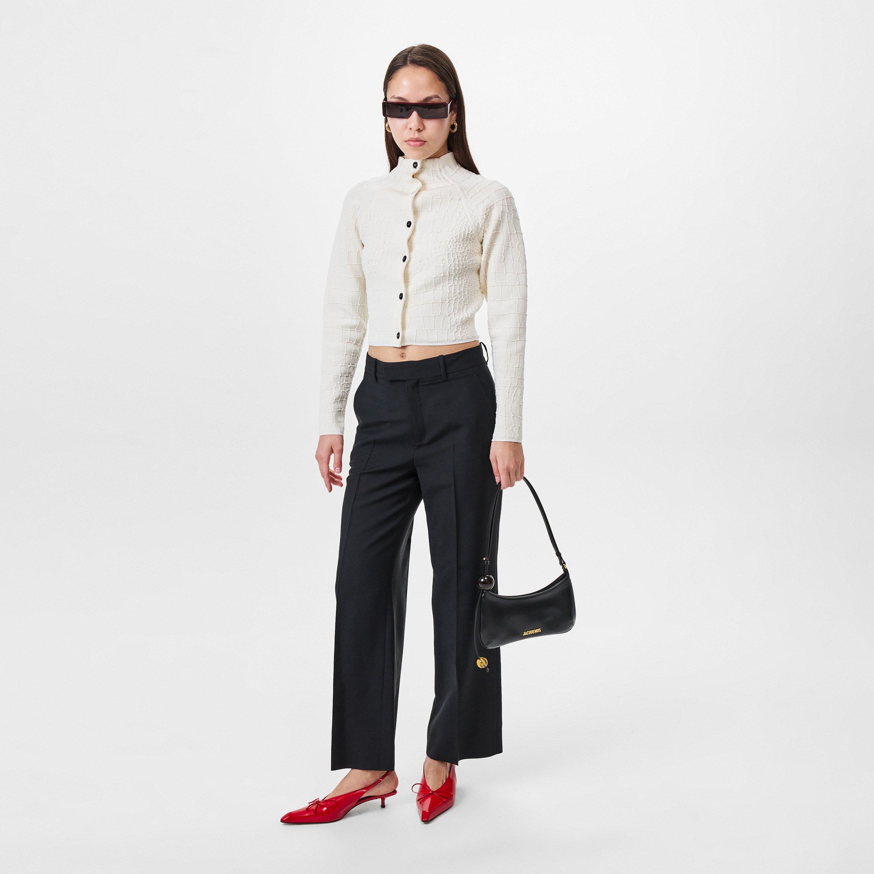 Camel - Jacquemus - Women's Scala Textured Cardigan - 6