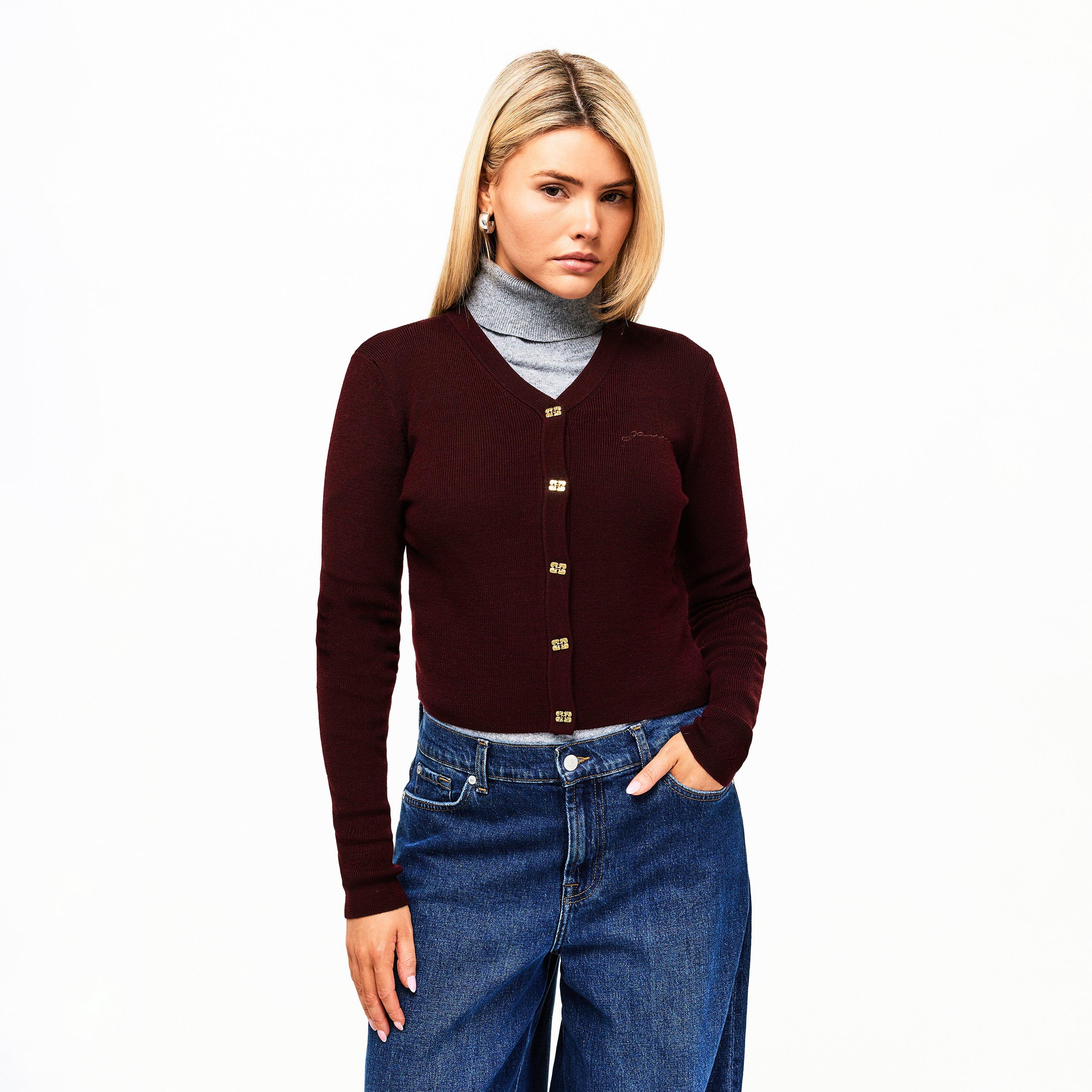 Red Dahlia - Ganni - Ganni Rib Cardie Ld61 - 3