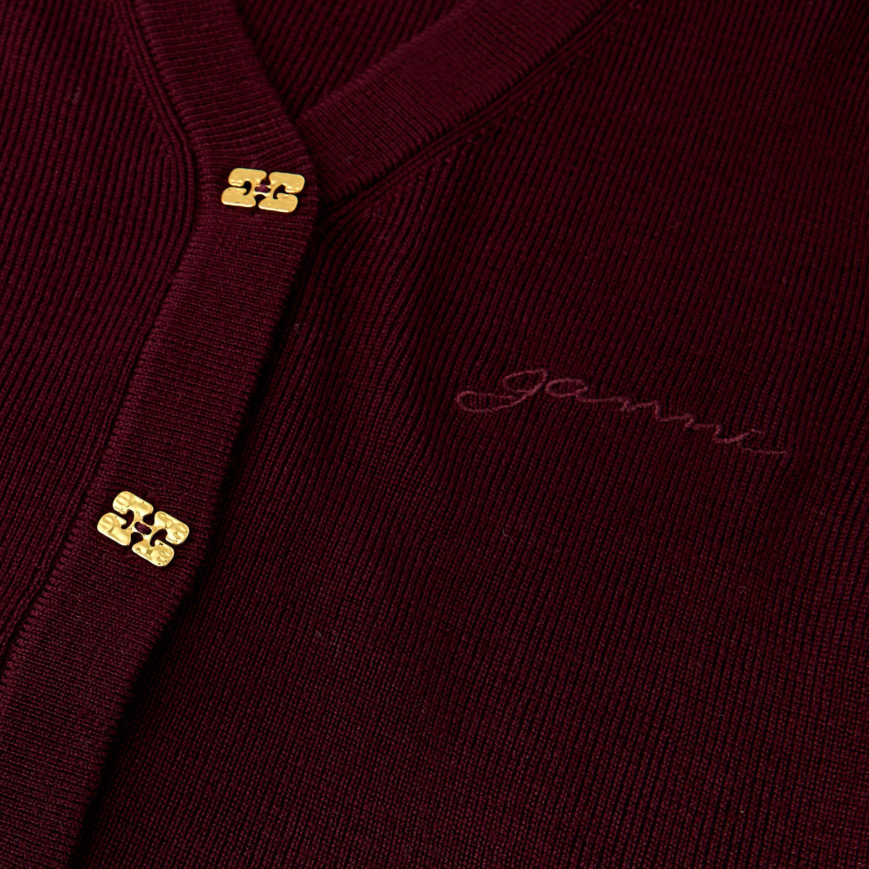 Red Dahlia - Ganni - Ganni Rib Cardie Ld61 - 3