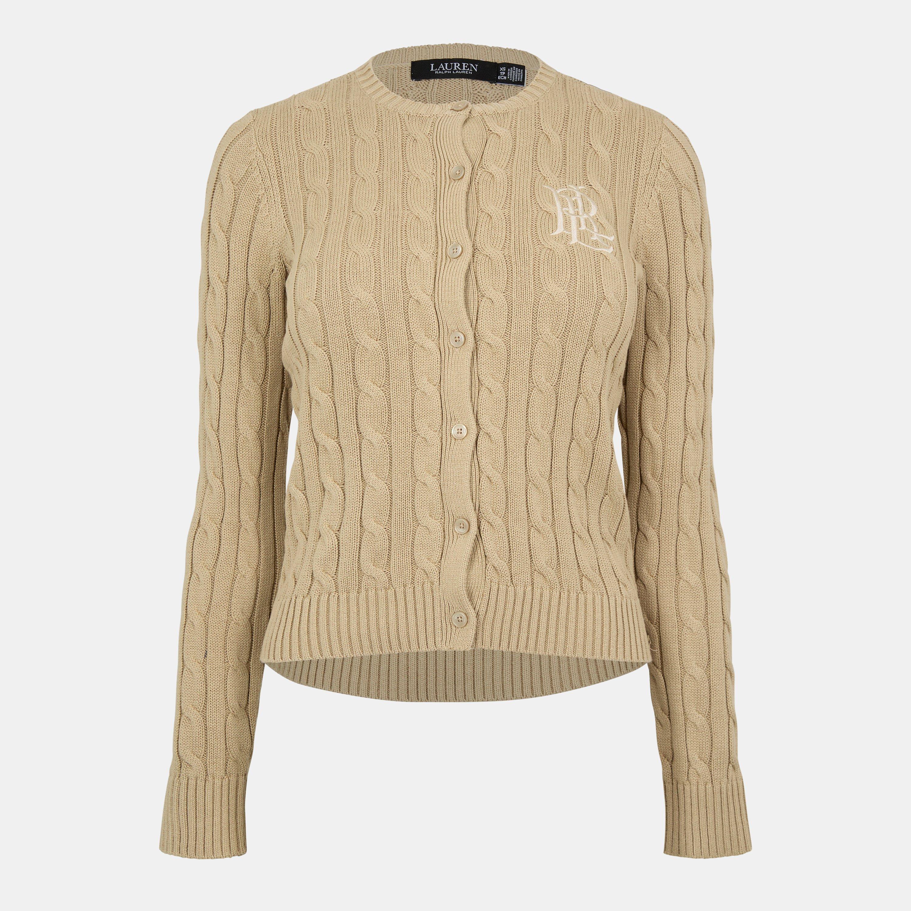 Birch Tan - Lauren by Ralph Lauren - Women's Ralhan Cardigan - 1