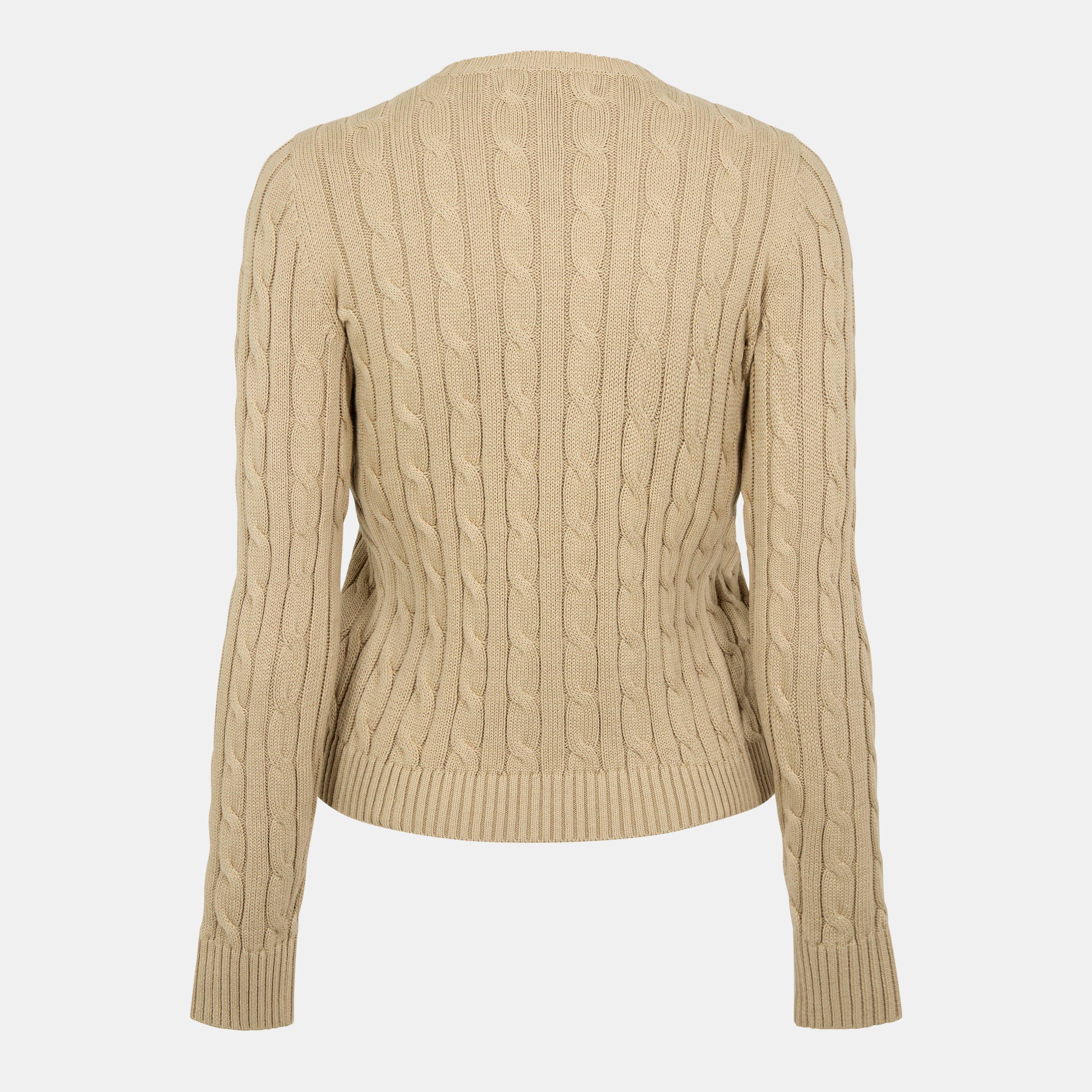 Birch Tan - Lauren by Ralph Lauren - Women's Ralhan Cardigan - 2