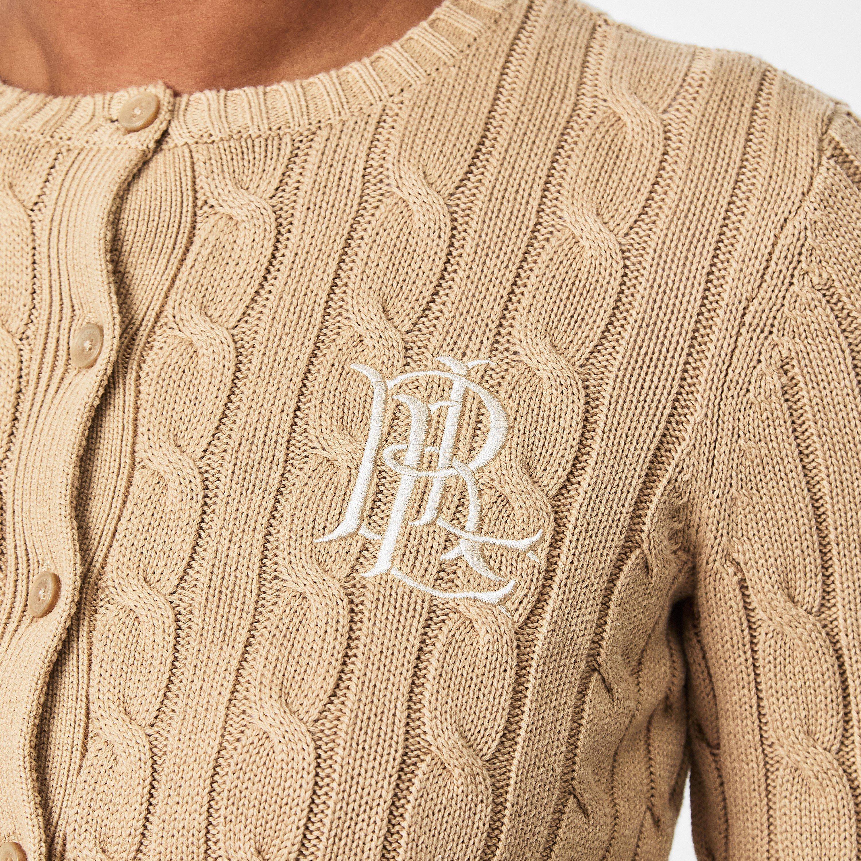 Birch Tan - Lauren by Ralph Lauren - Women's Ralhan Cardigan - 5