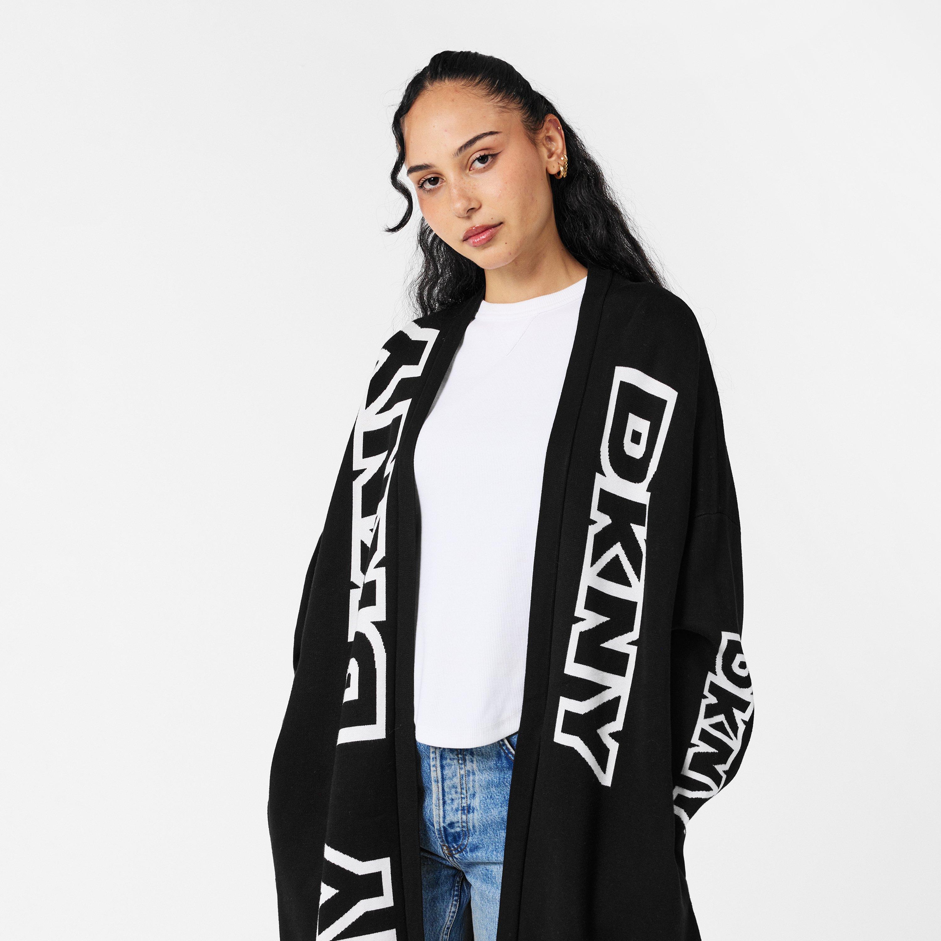 Black - DKNY - Women's Exploded Cardigan - 3