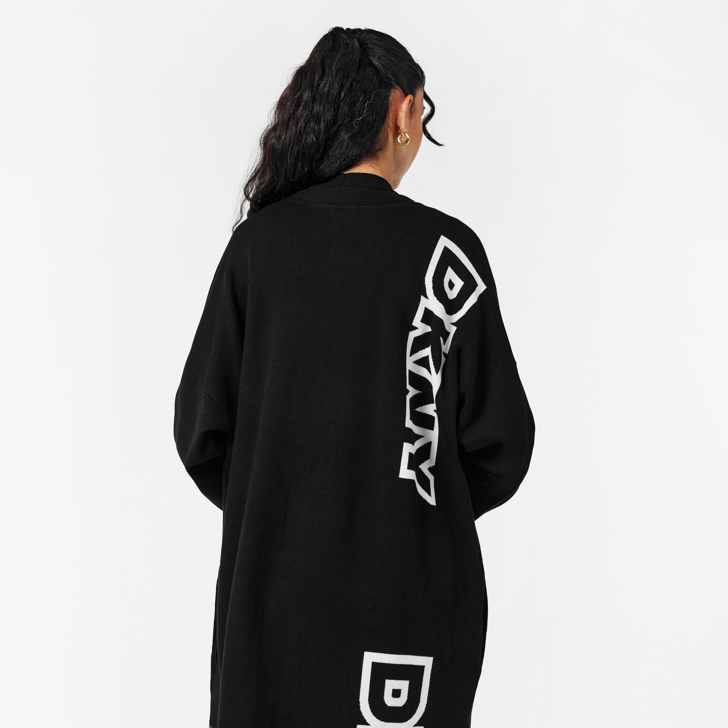 Black - DKNY - Women's Exploded Cardigan - 4