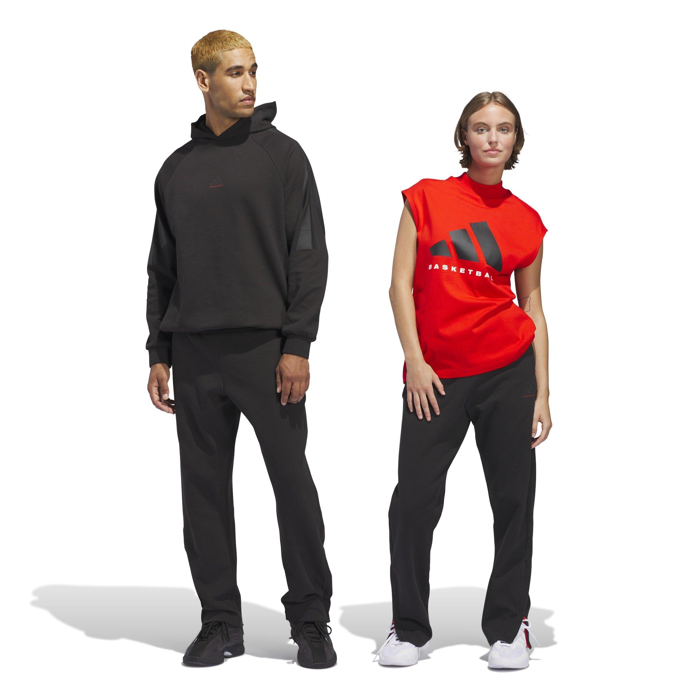 Nero - adidas - basketball pants Unisex - 3