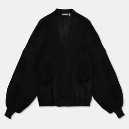 Missy Empire Balloon Sleeve Cardigan Womens