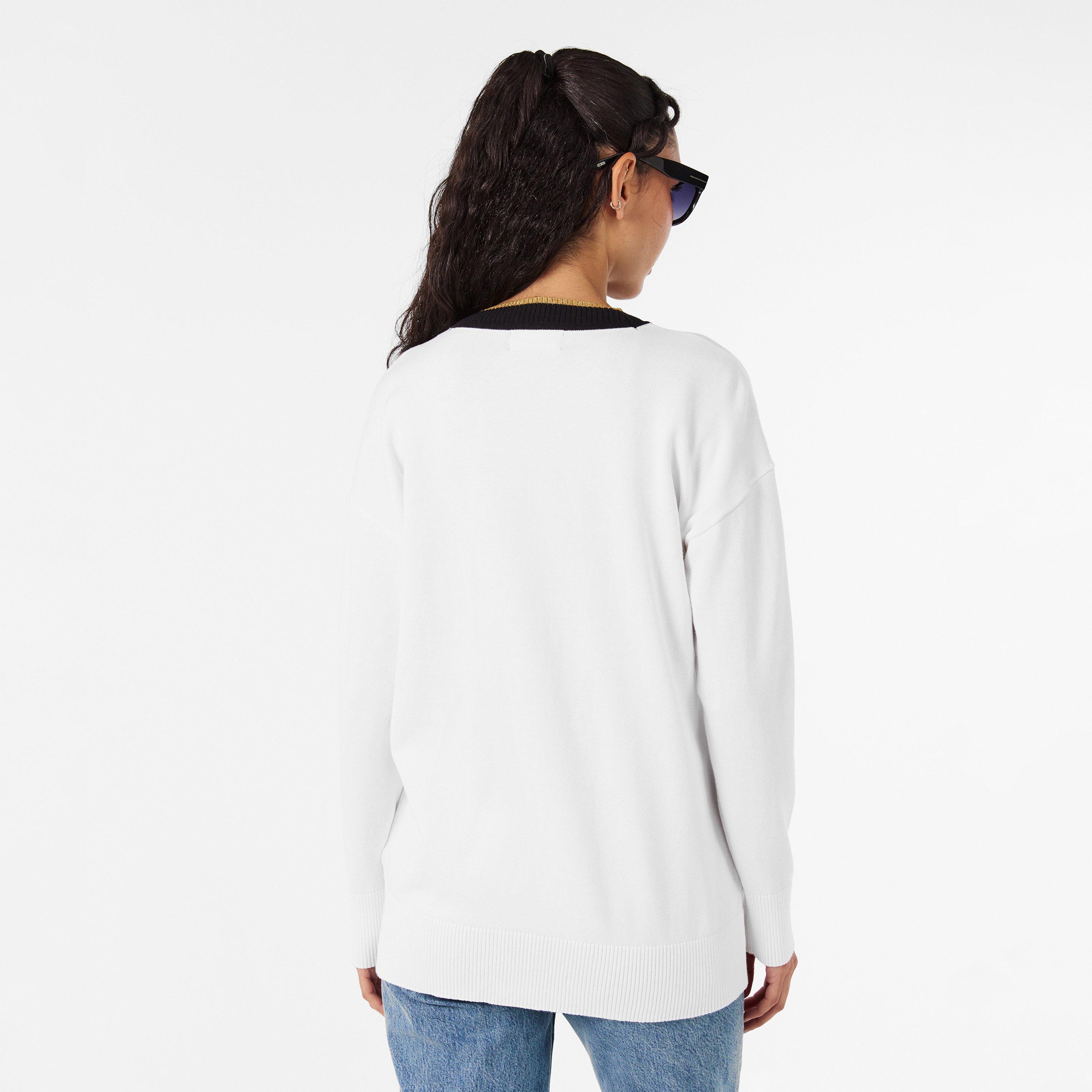 Cream - Karl Lagerfeld - Women's Patch Cardigan - 4