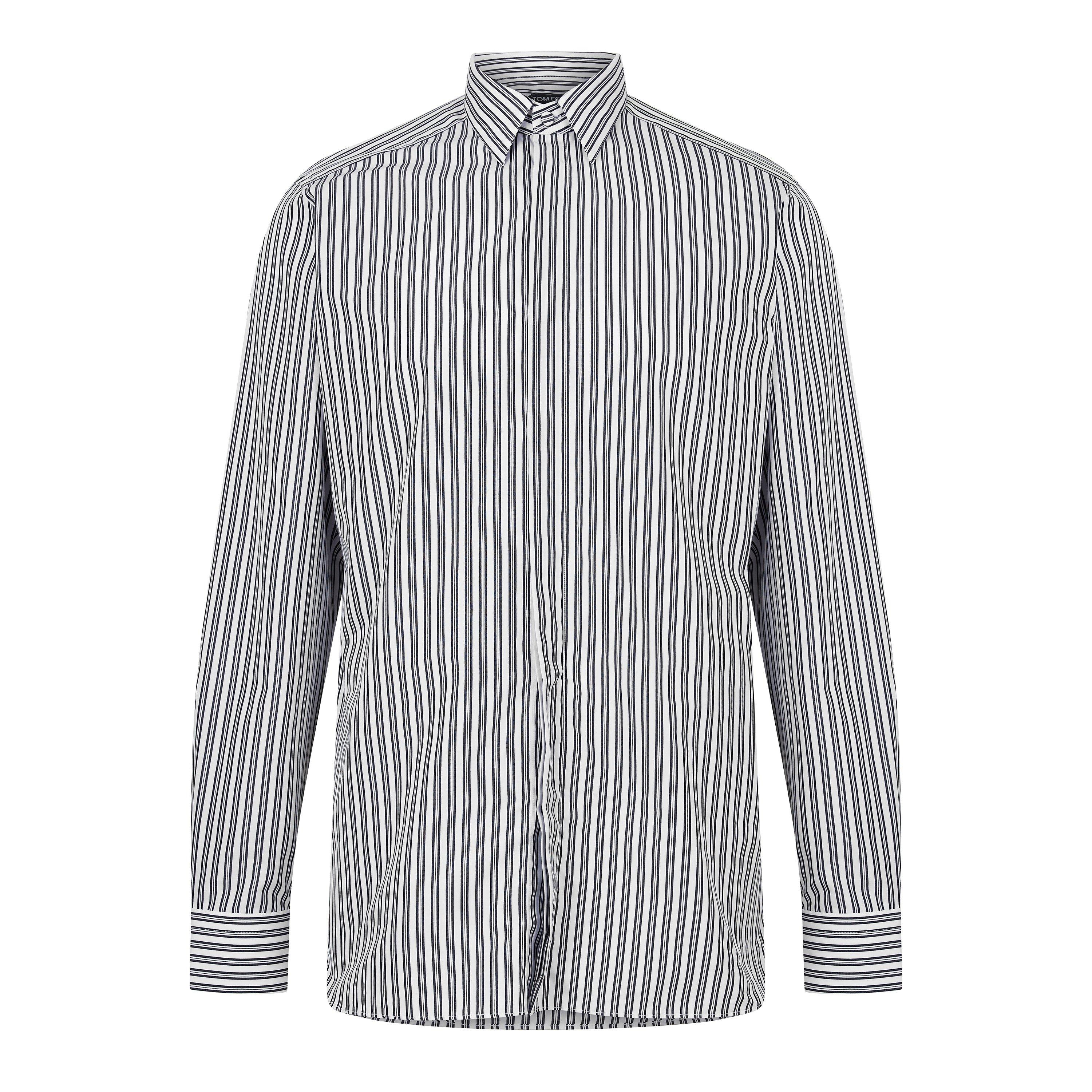 White/Black - Tom Ford - TF Stripe Shirt Sn64 - 1