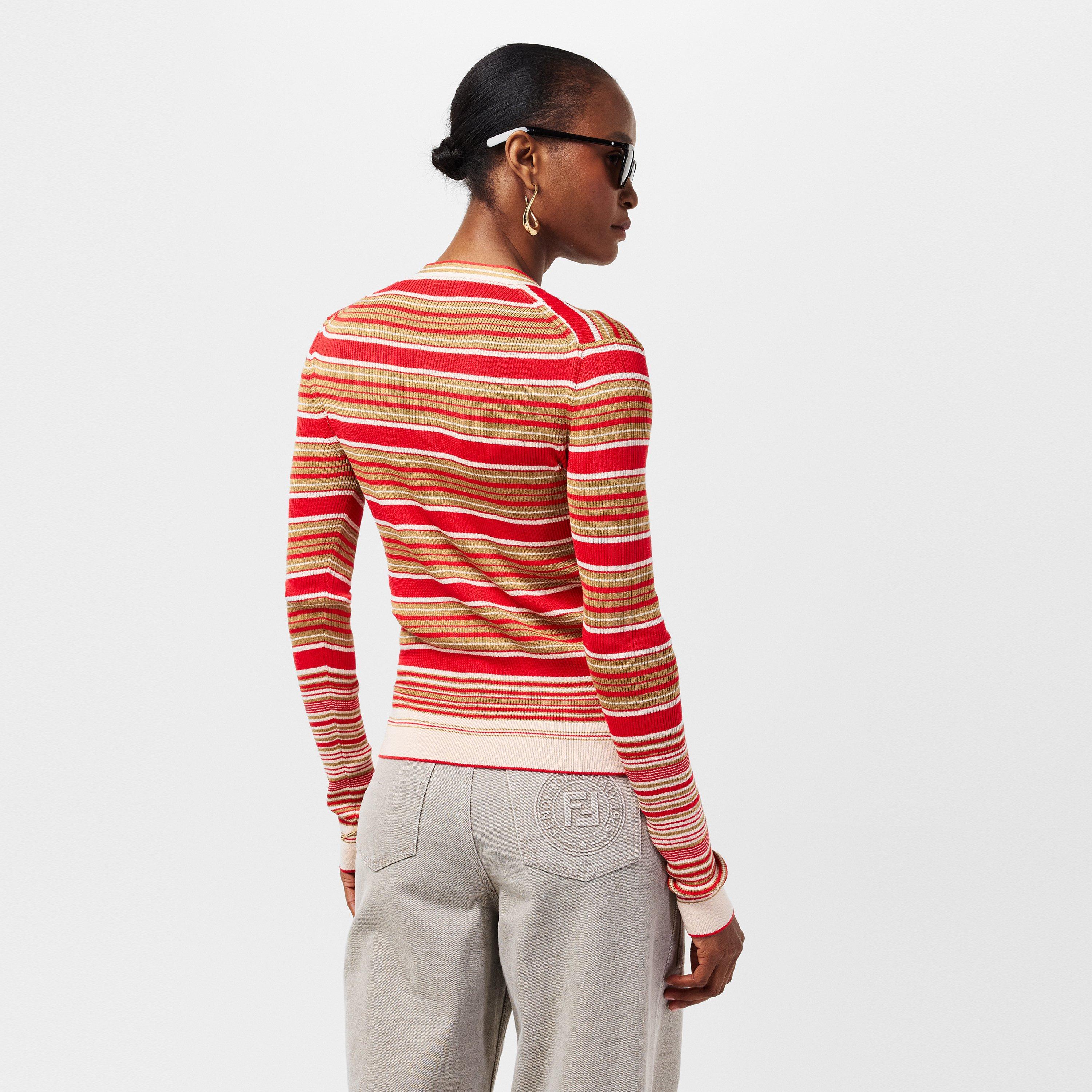 Raffia - Fendi - Women's Stripe Cardigan - 4