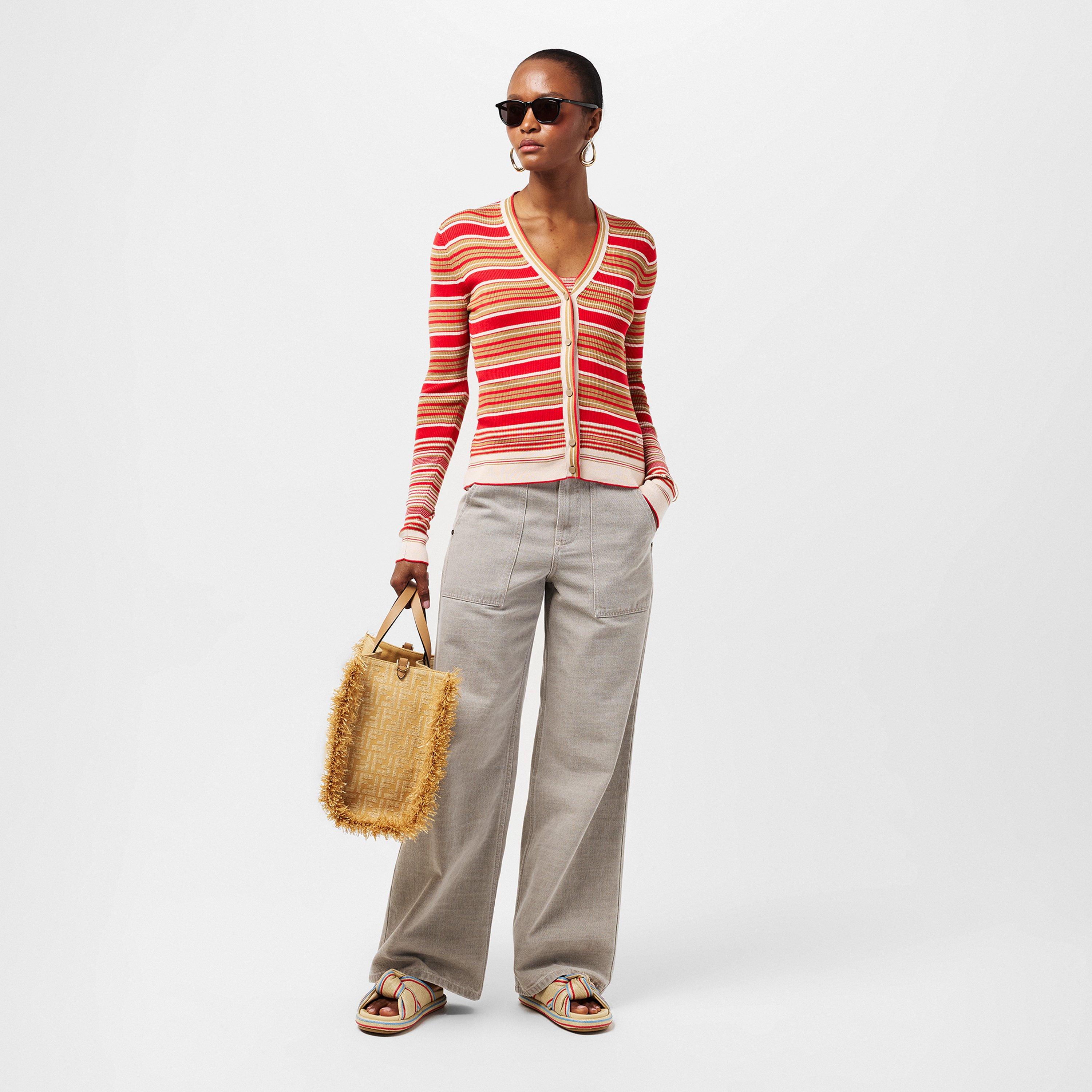 Raffia - Fendi - Women's Stripe Cardigan - 6