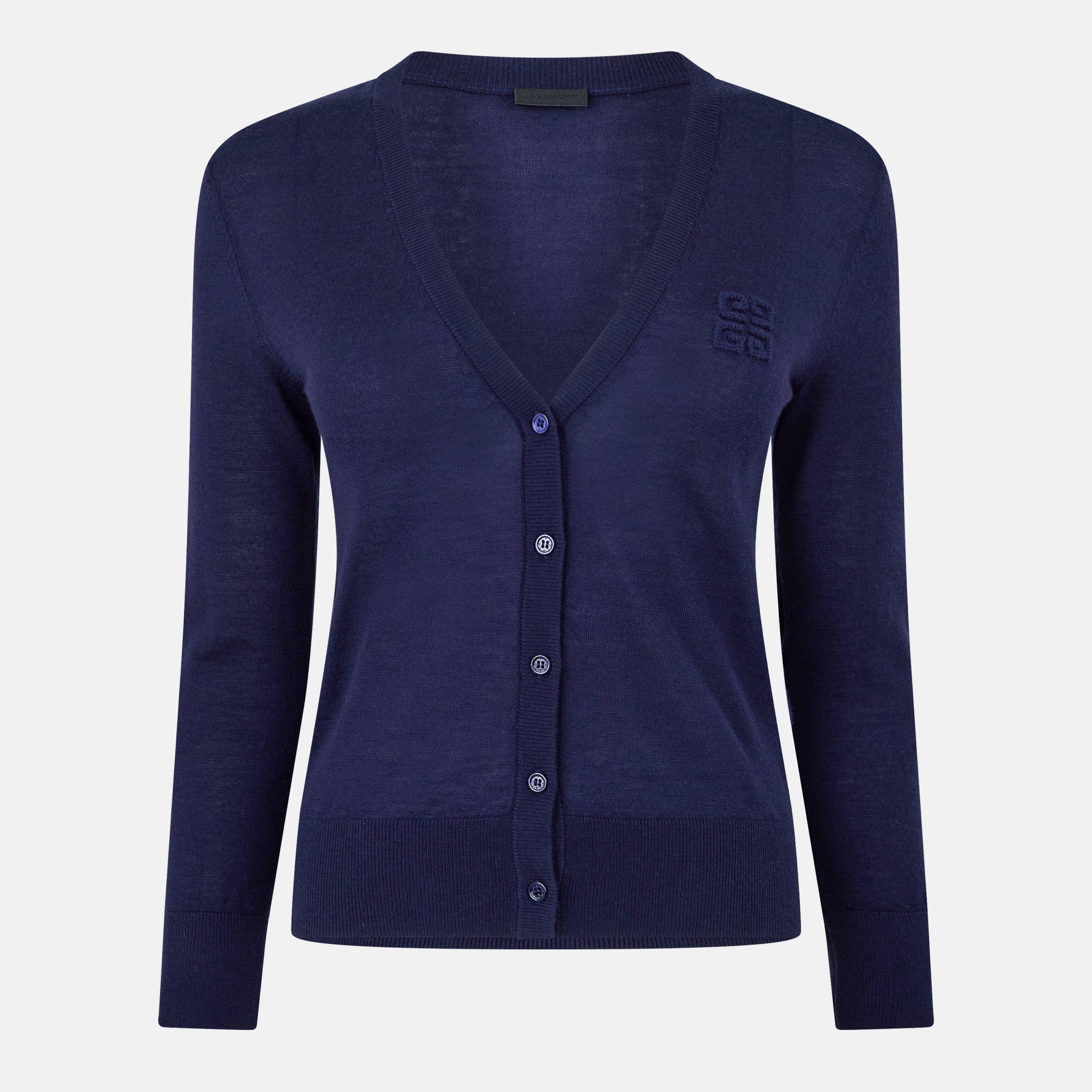 GIVENCHY Embroidered 4g V-Neck Cardigan | Cruise Fashion