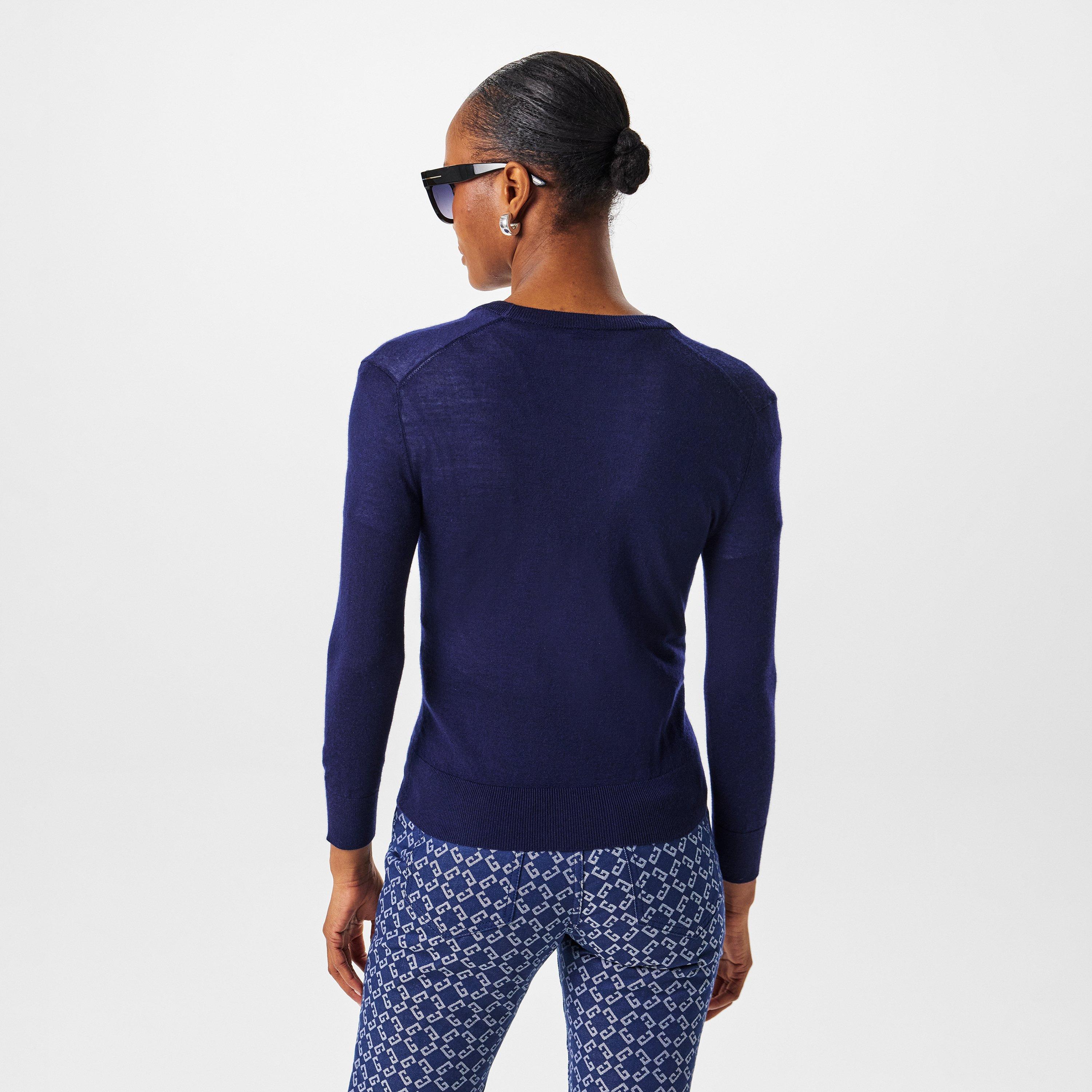 Dark Blue - GIVENCHY - Embroidered 4g V-Neck Cardigan - 4