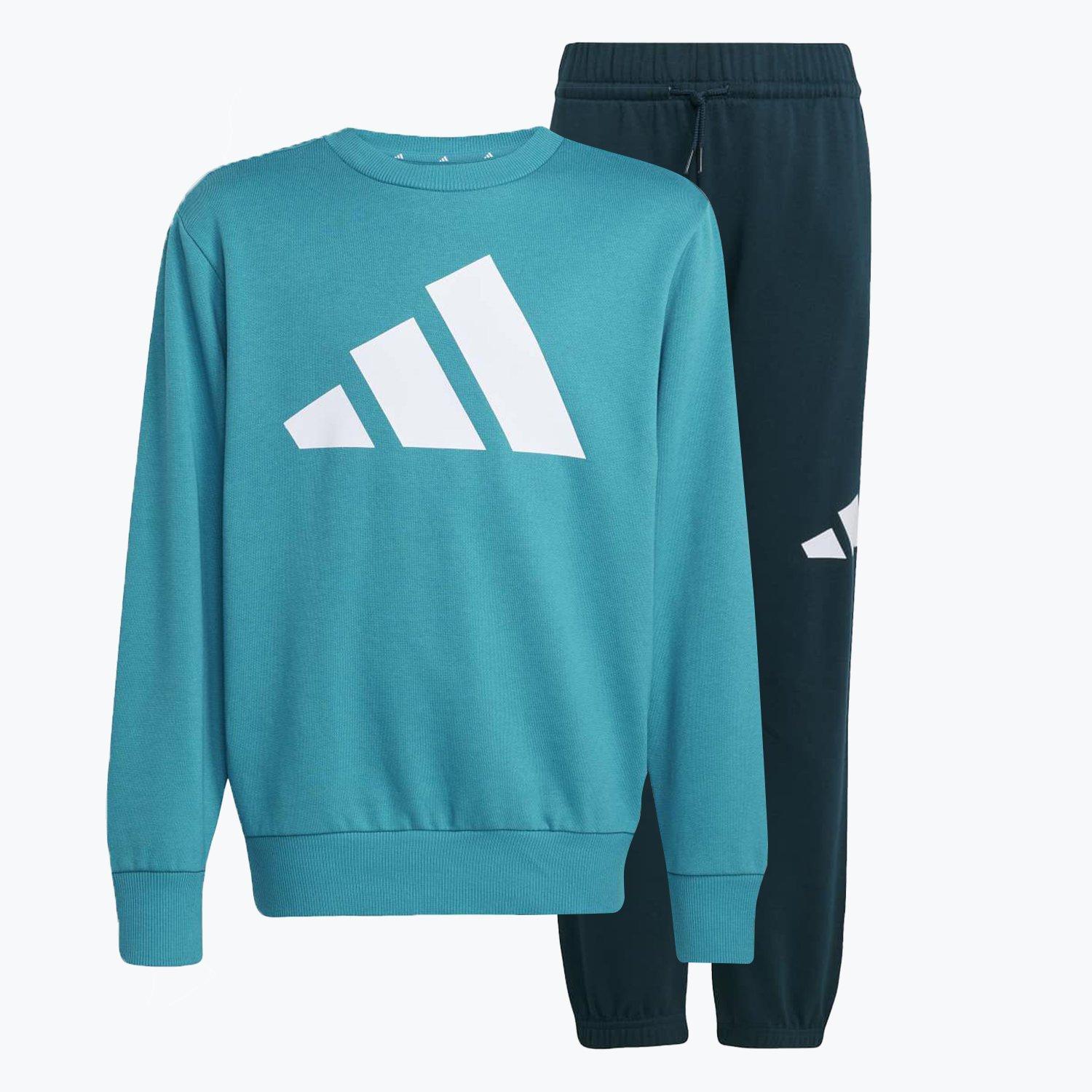 teal puro - adidas - Kids' Essentials Jumper and Joggers Clothing Set - 1