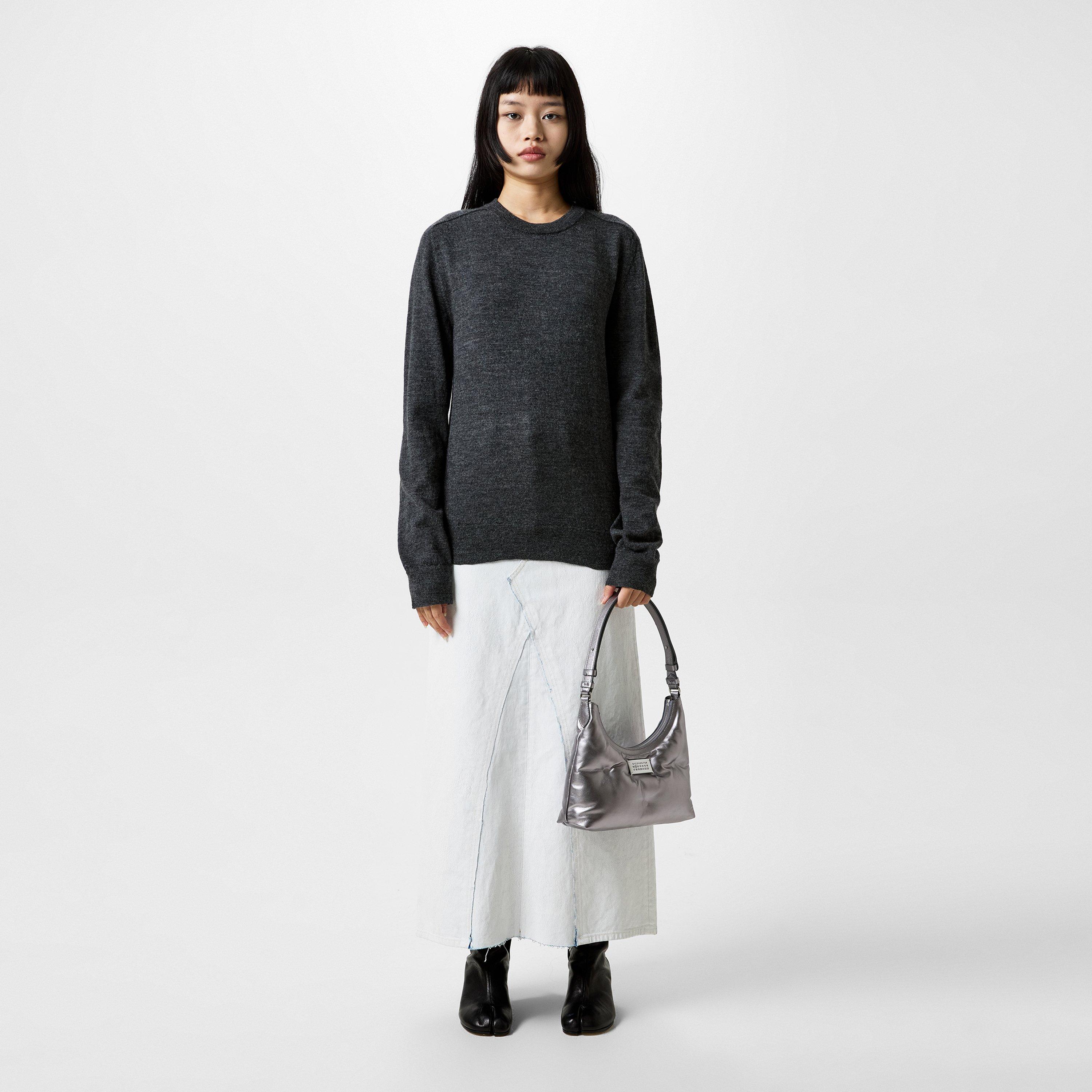 White Paint - Maison Margiela - Painted Denim Skirt - 4