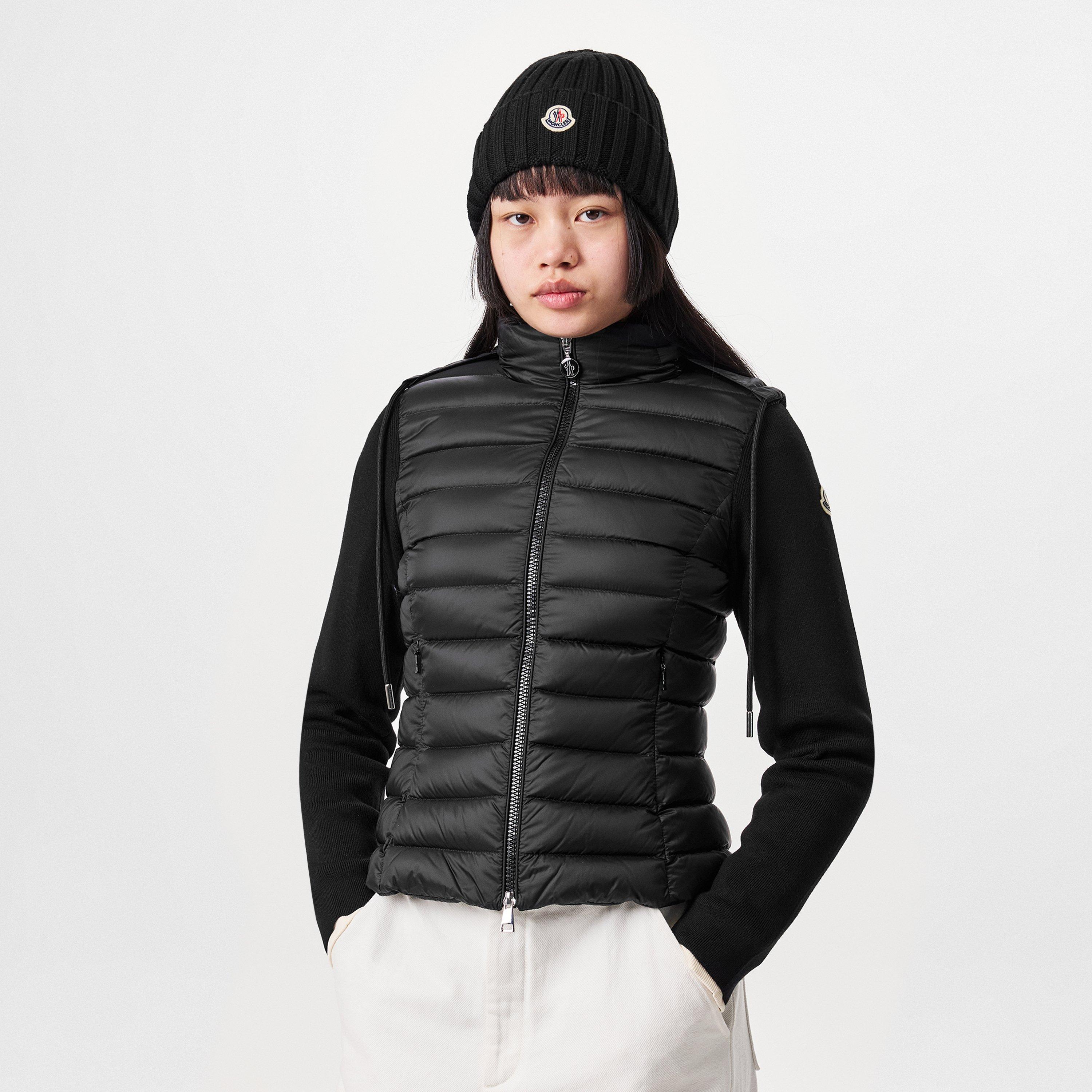Black 999 - Moncler - Padded Wool Zip-Up Cardigan - 3