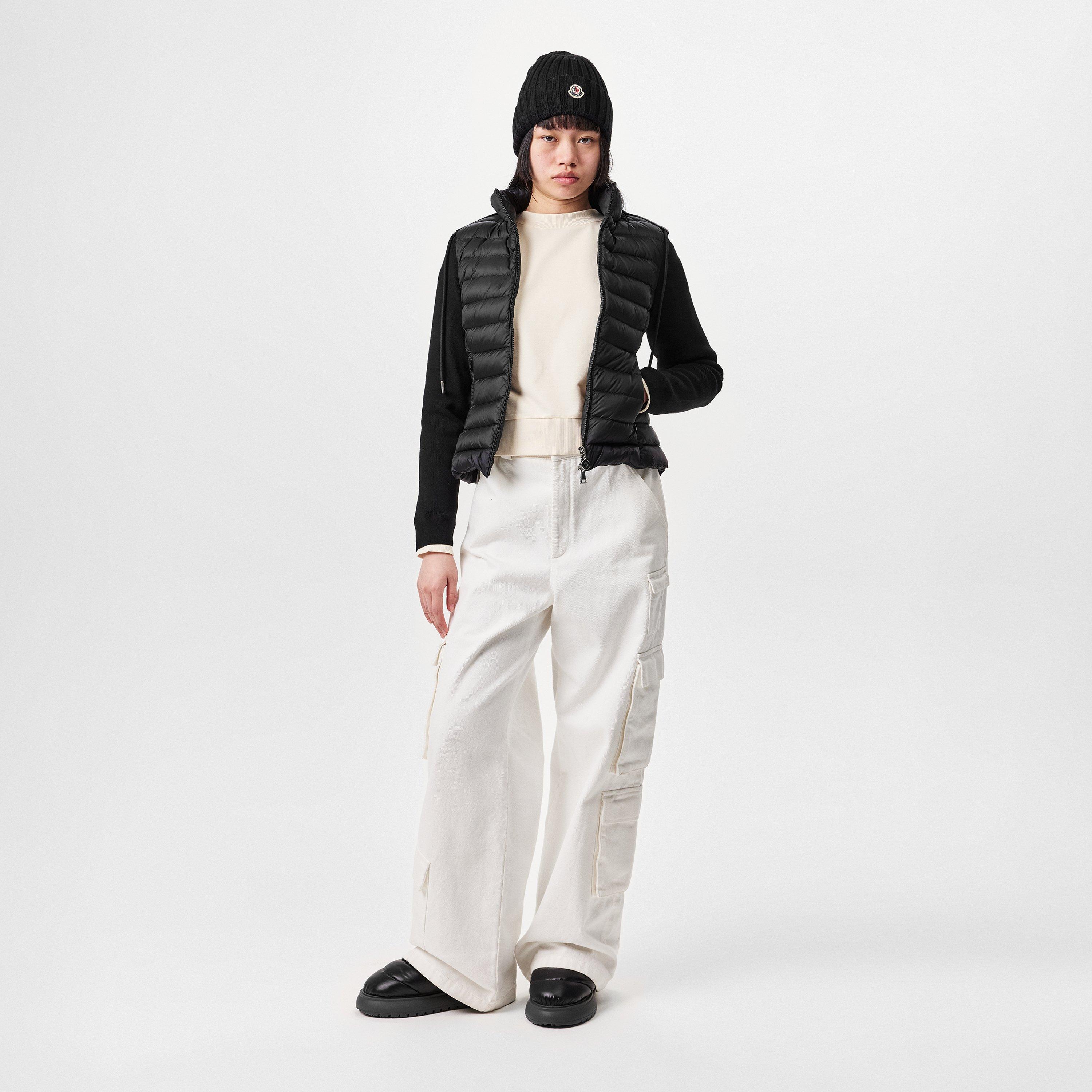 Black 999 - Moncler - Padded Wool Zip-Up Cardigan - 6