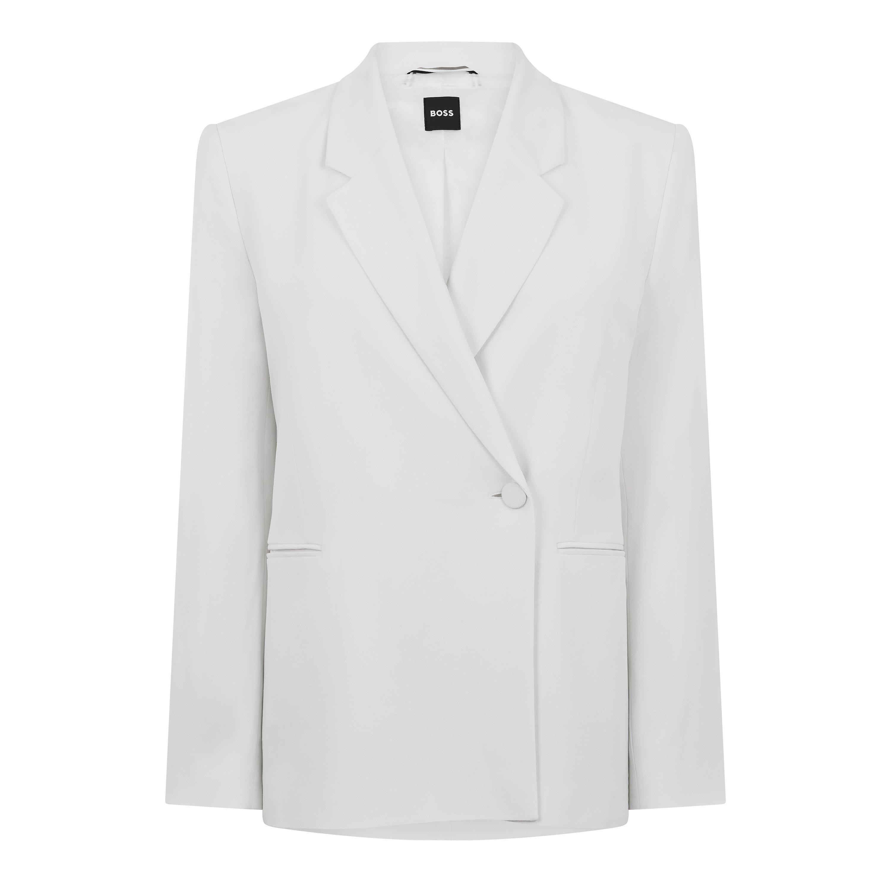 Boss Women's Jozera Formal Jacket - Open White - 14 (XL)