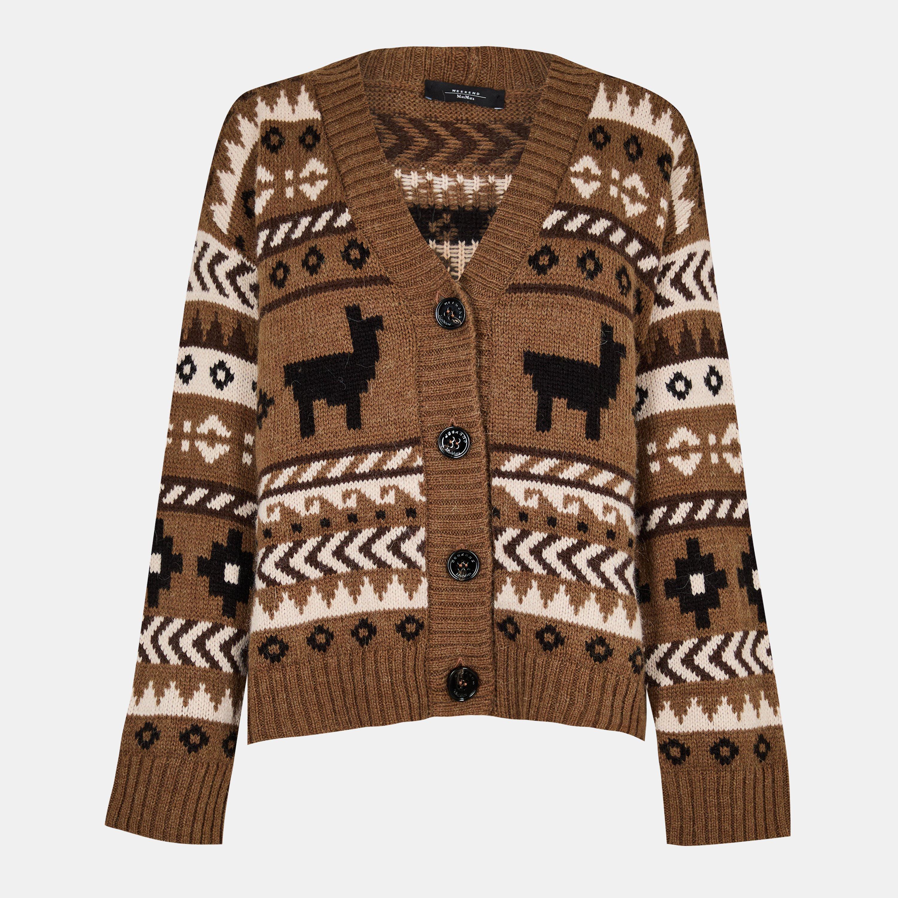 Camel - Weekend Max Mara - Women's Fine-Gauge Knit Button-Front Cardigan - 1