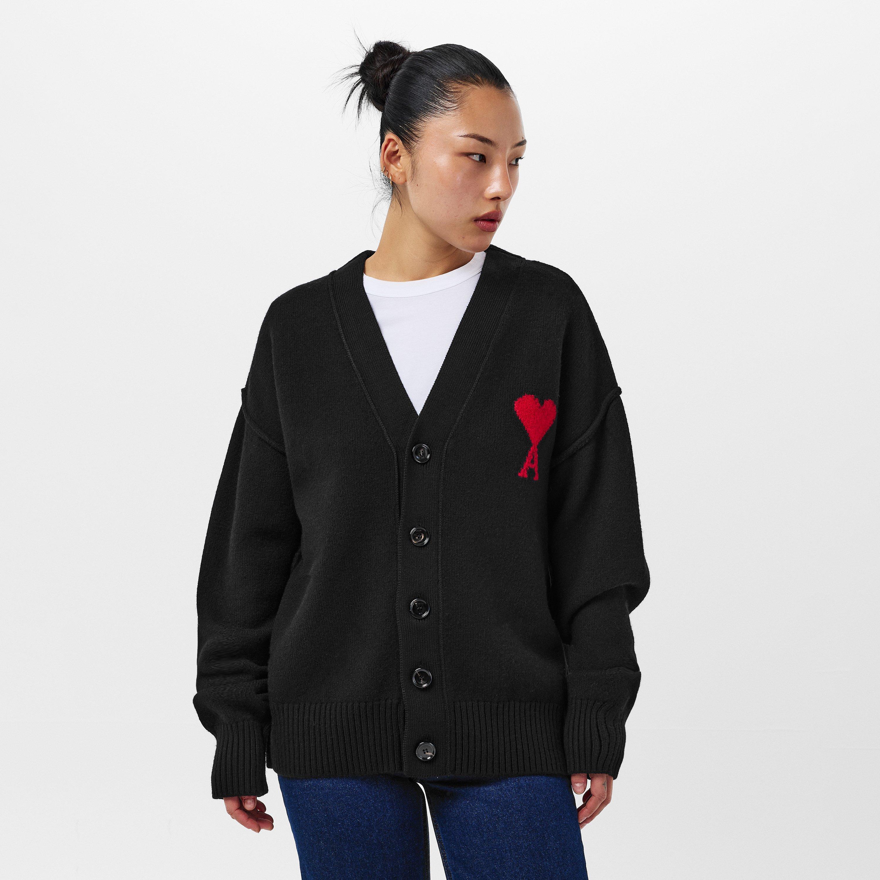 Noir/Rouge - Ami Paris - Women's Cardigan - 3