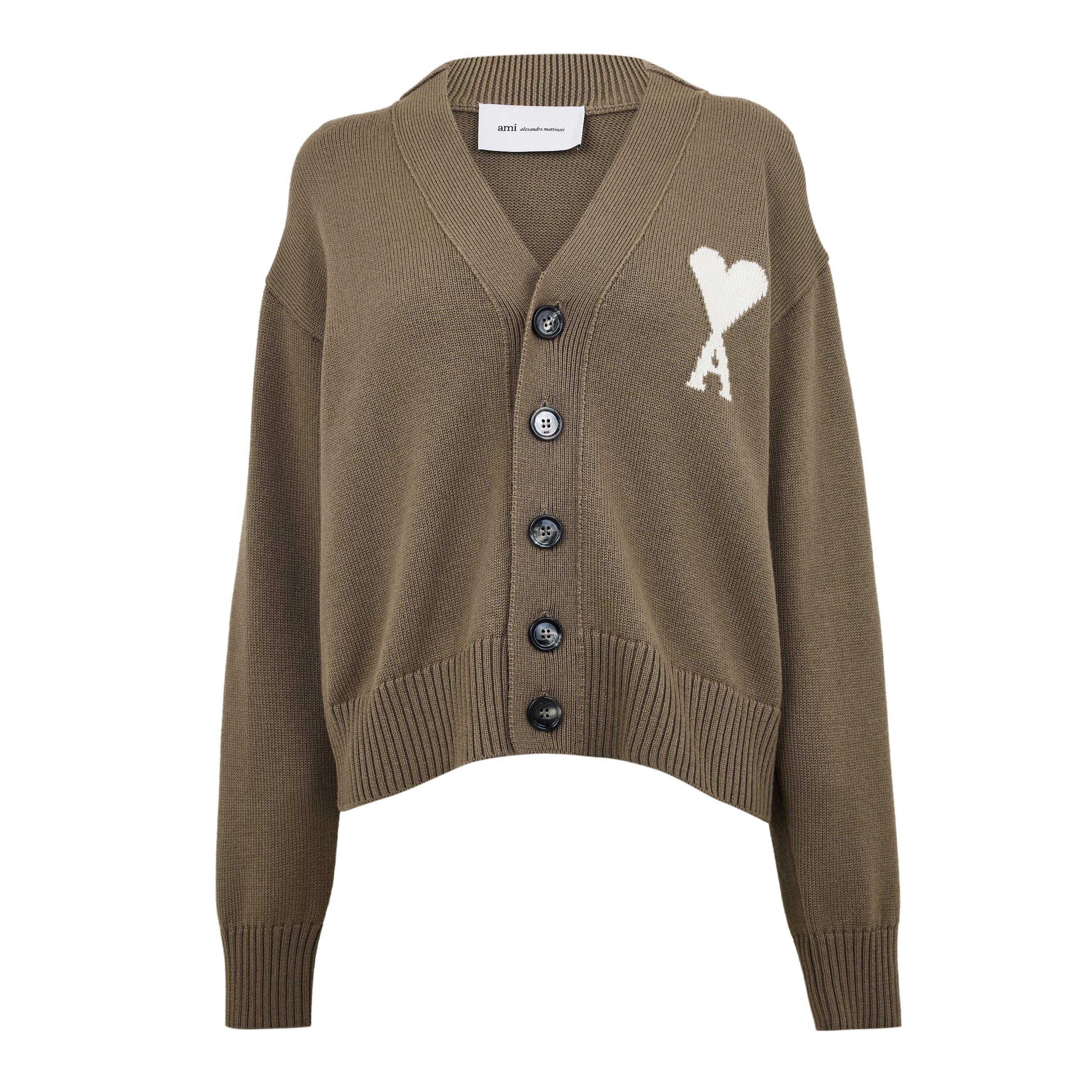 Ami Paris Women's Beige/Ecru Cardigan - 8 (XS)