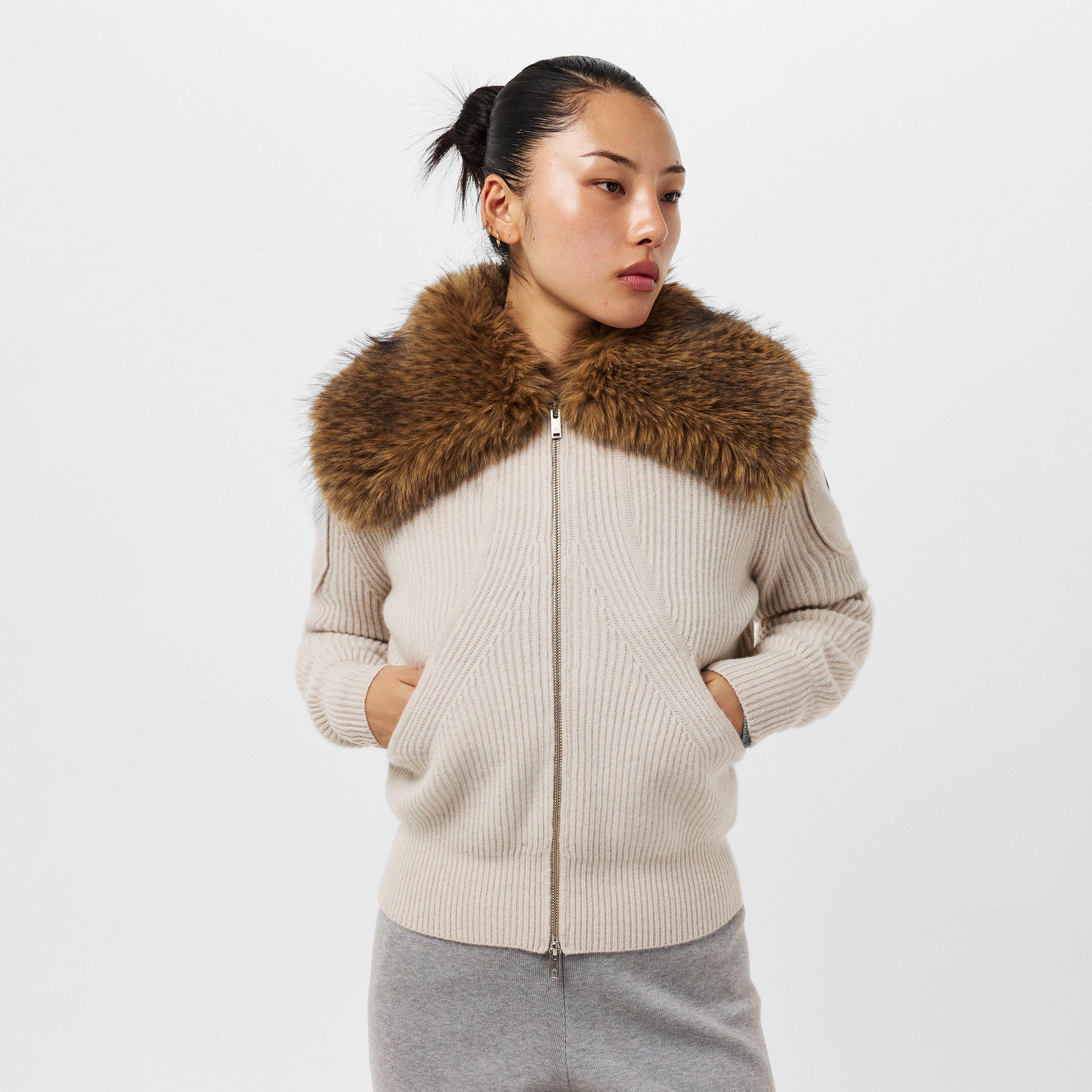 Alabaster Mel - Moose Knuckles - Women's Corina Zipped Cardigan - 3