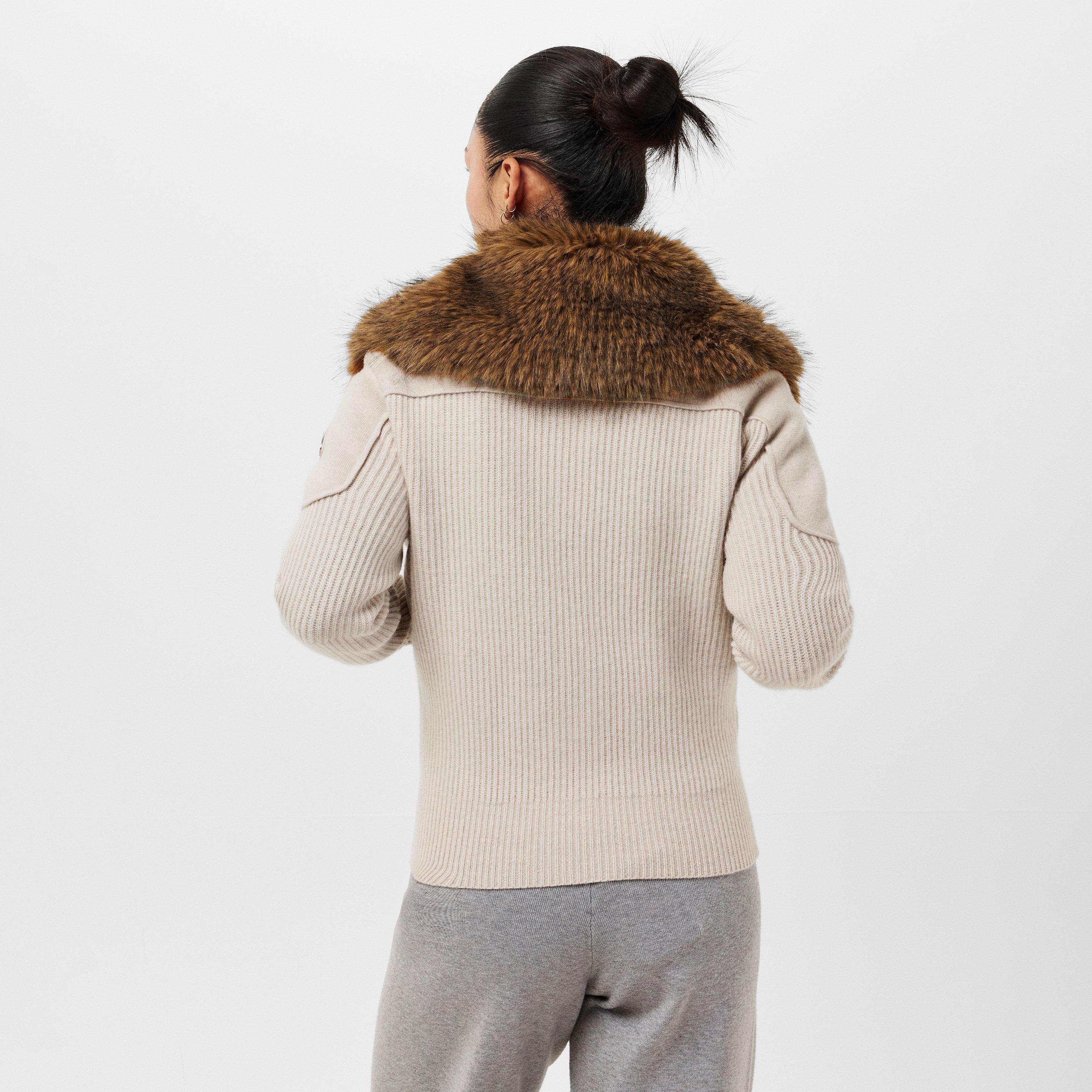 Alabaster Mel - Moose Knuckles - Women's Corina Zipped Cardigan - 4