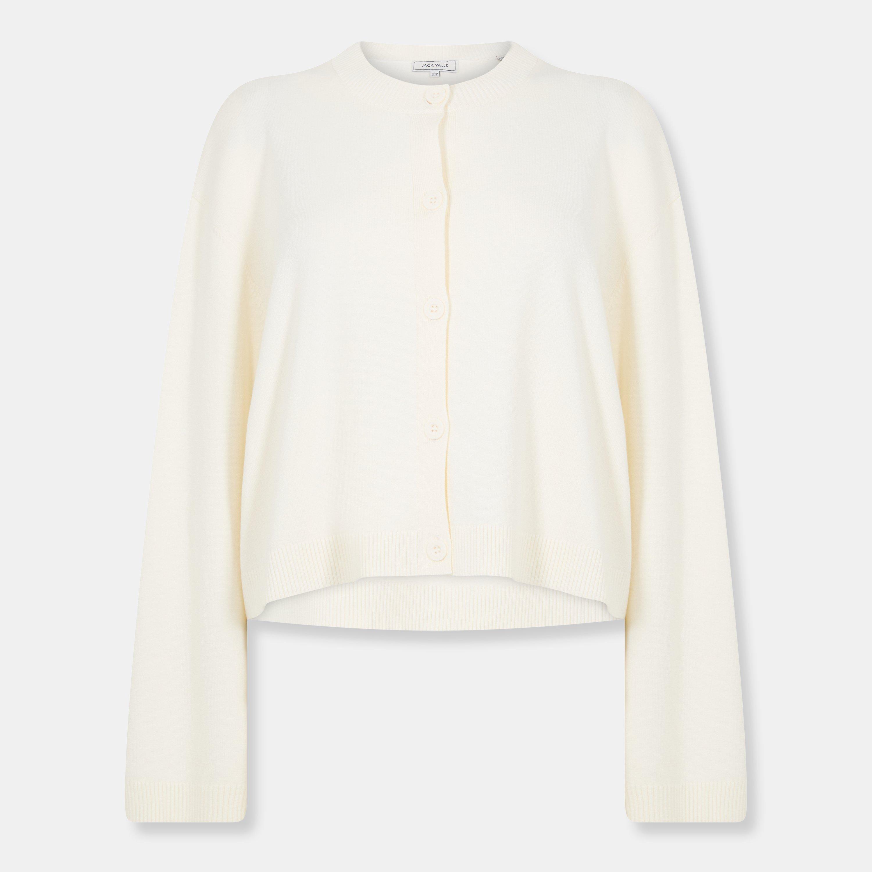 Vintage White - Jack Wills - Women's WideRib Cardigan - 1