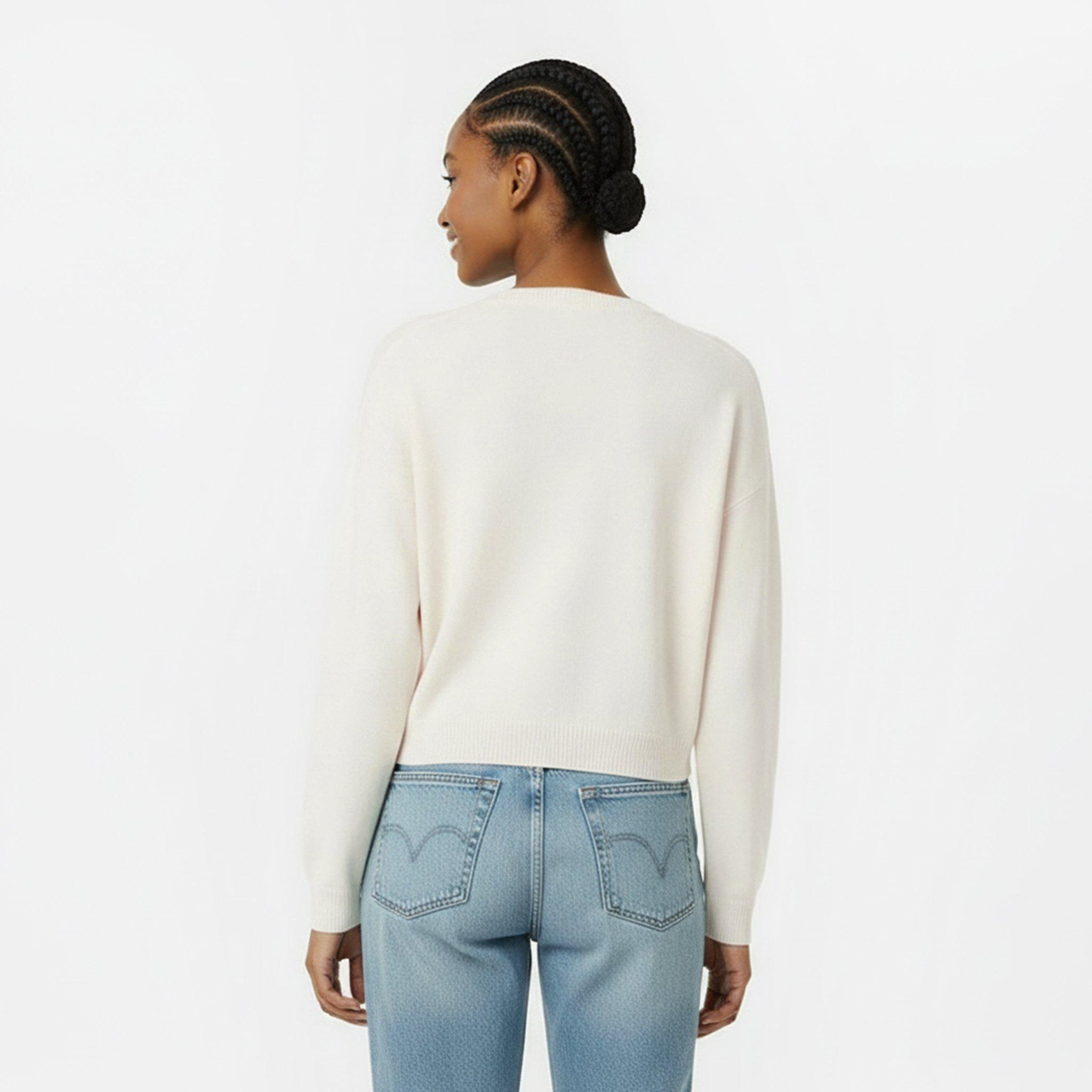 Vintage White - Jack Wills - Women's WideRib Cardigan - 4