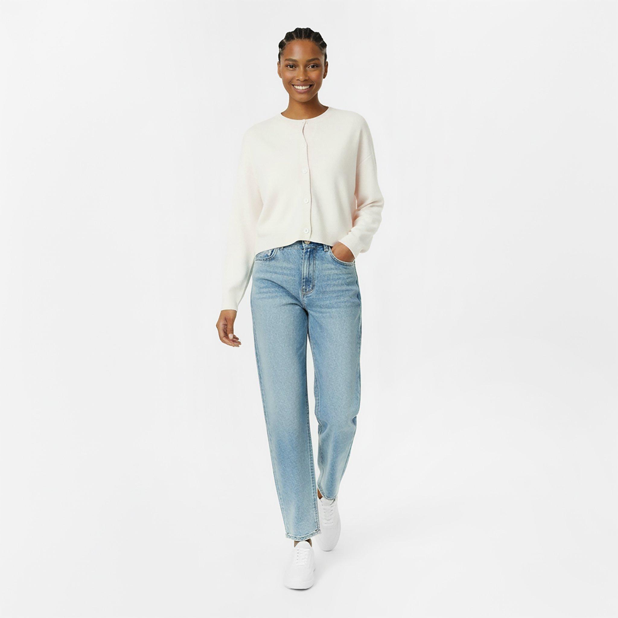 Vintage White - Jack Wills - Women's WideRib Cardigan - 5