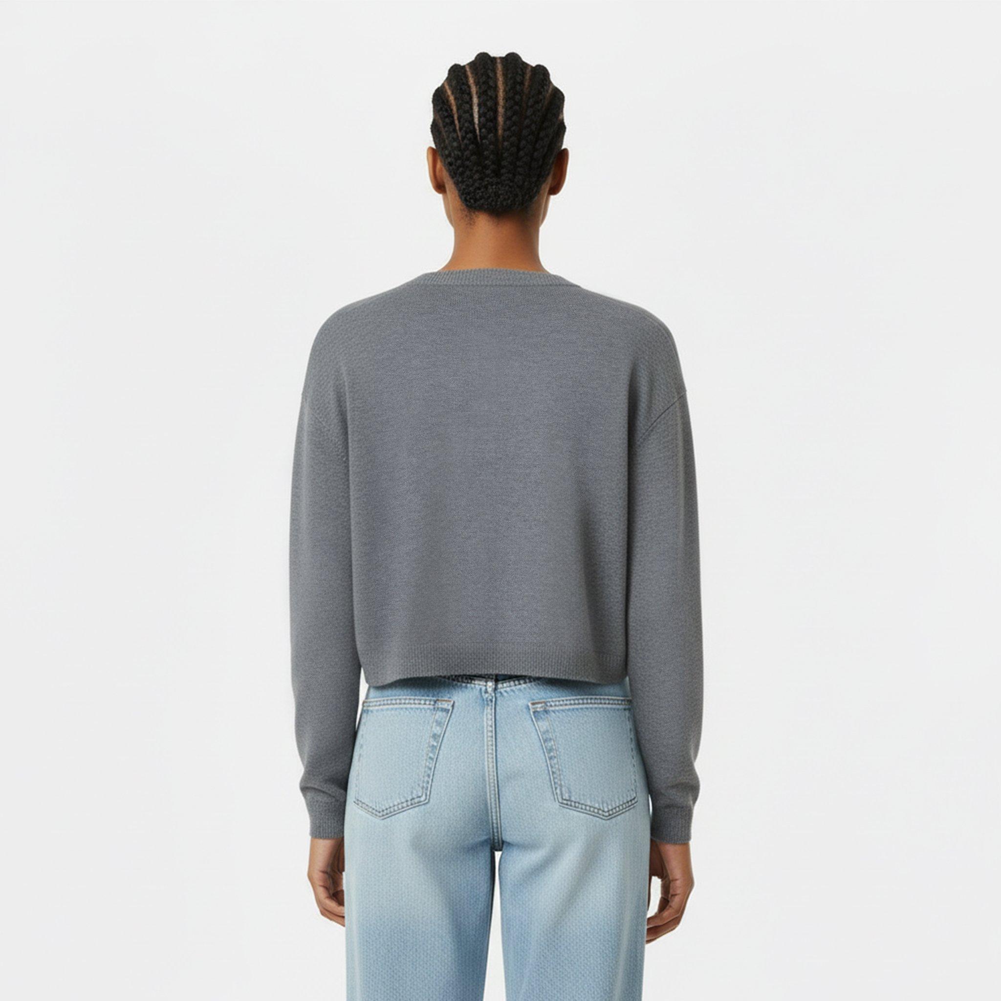 Charcoal - Jack Wills - Women's WideRib Cardigan - 4
