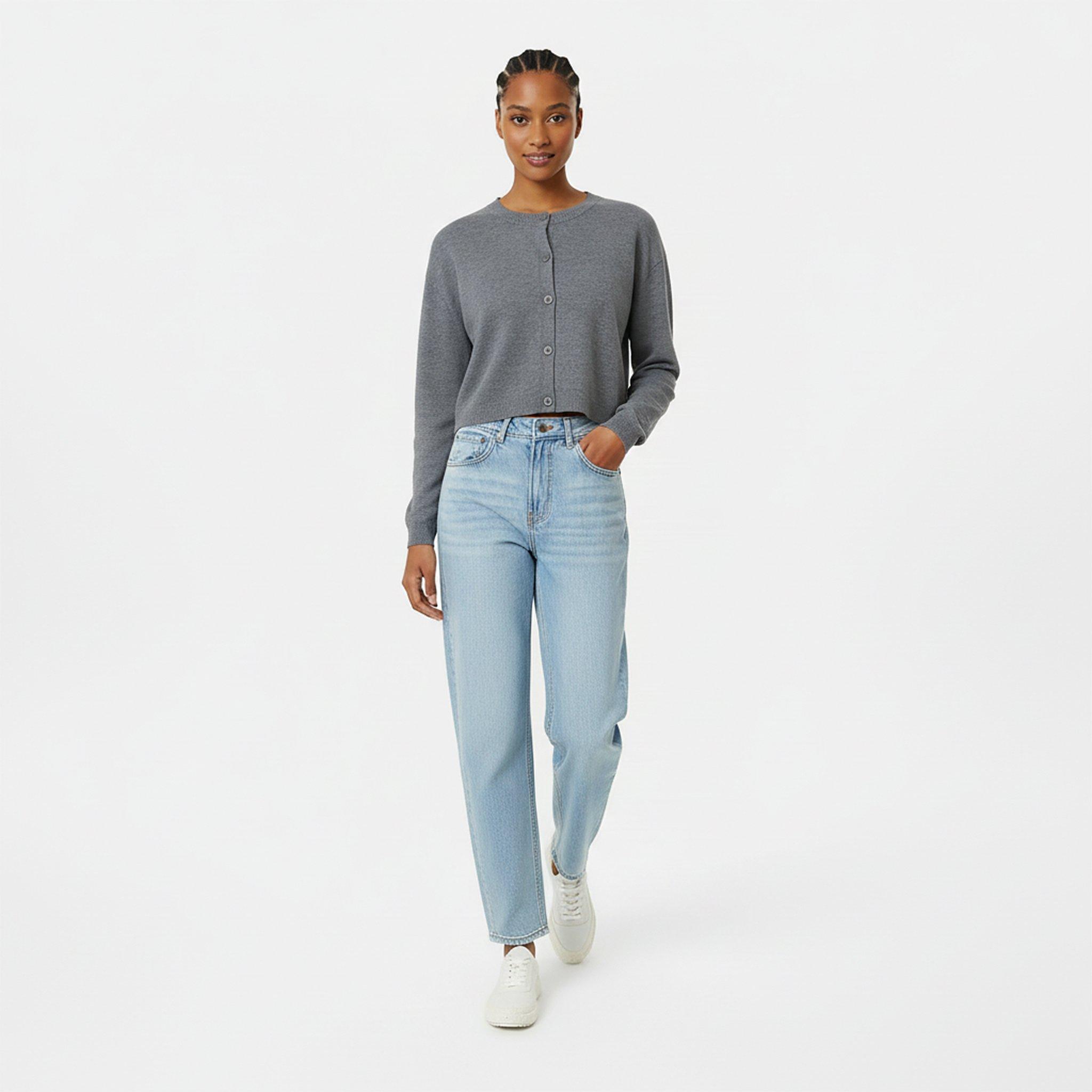 Charcoal - Jack Wills - Women's WideRib Cardigan - 5