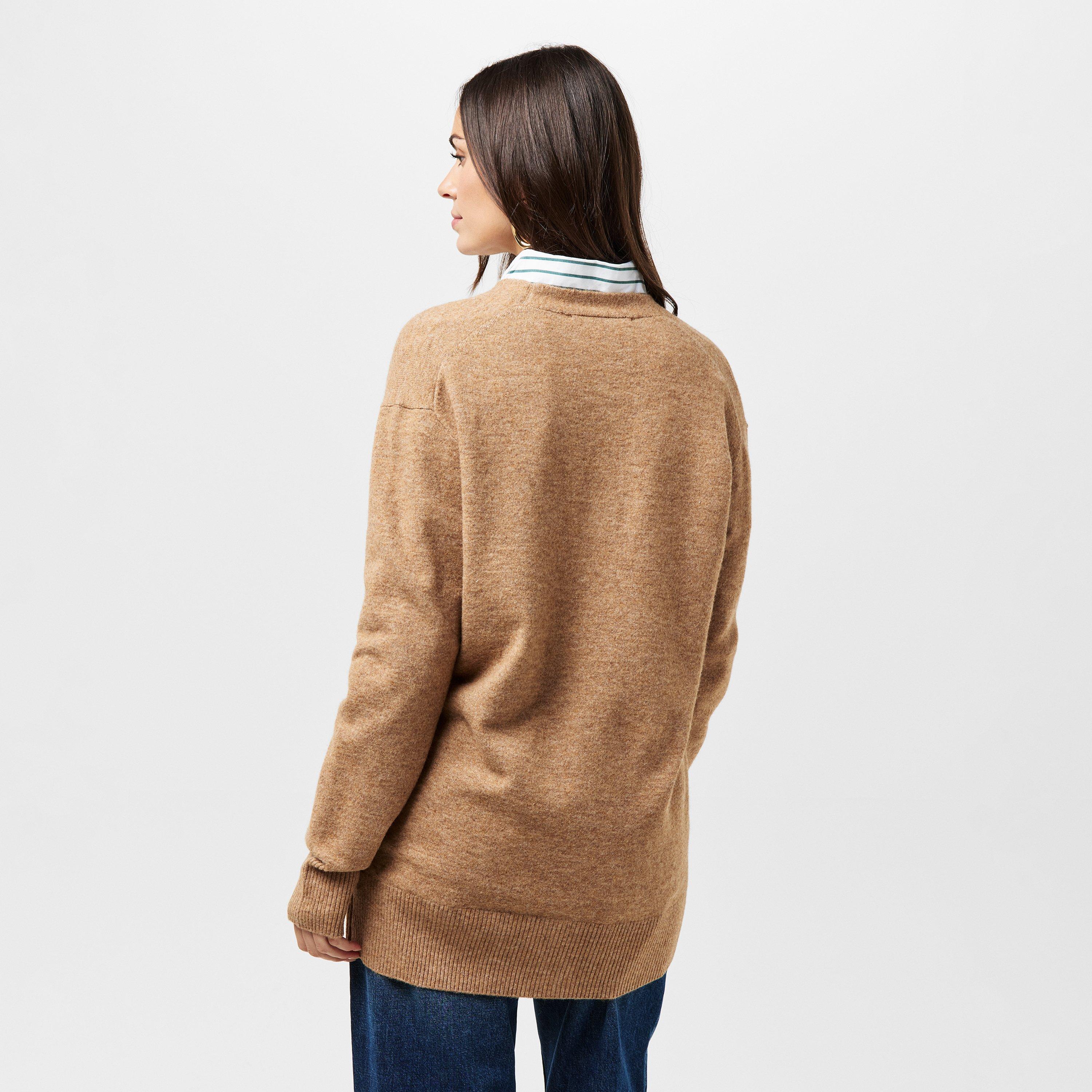 20-Tobacco Brow - French Connection - Women's Button-Down Cardigan - 4