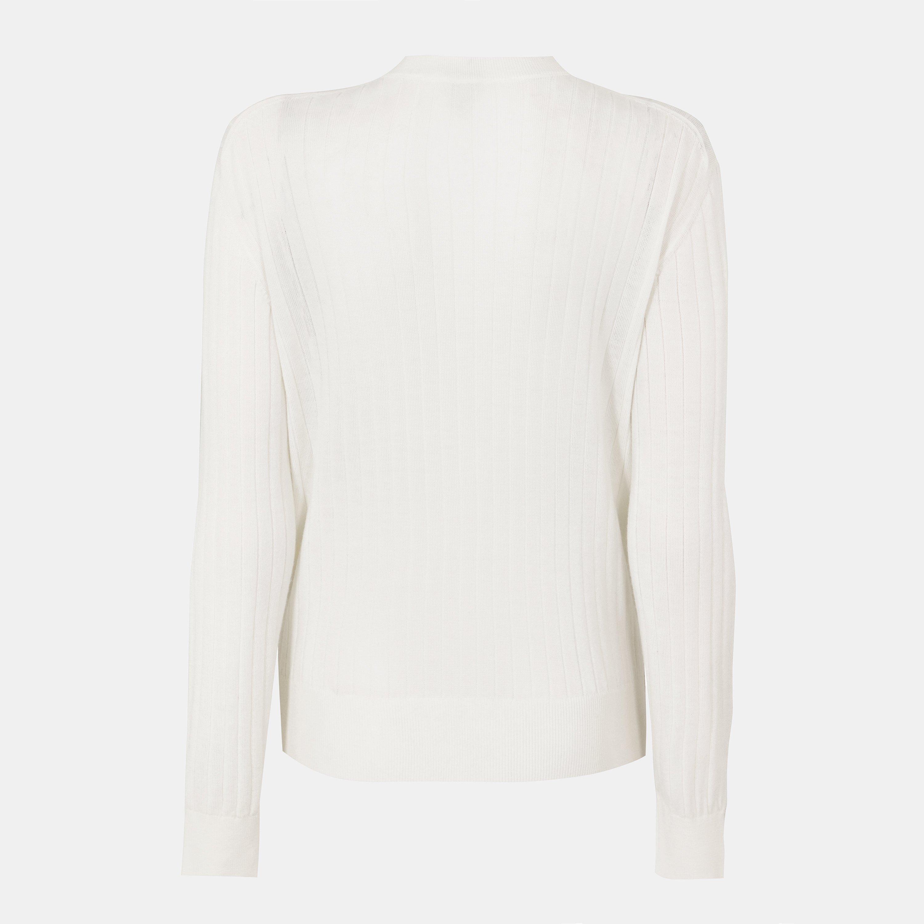 Chalk - Bottega Veneta - Knitted Wool Cardigan - 2