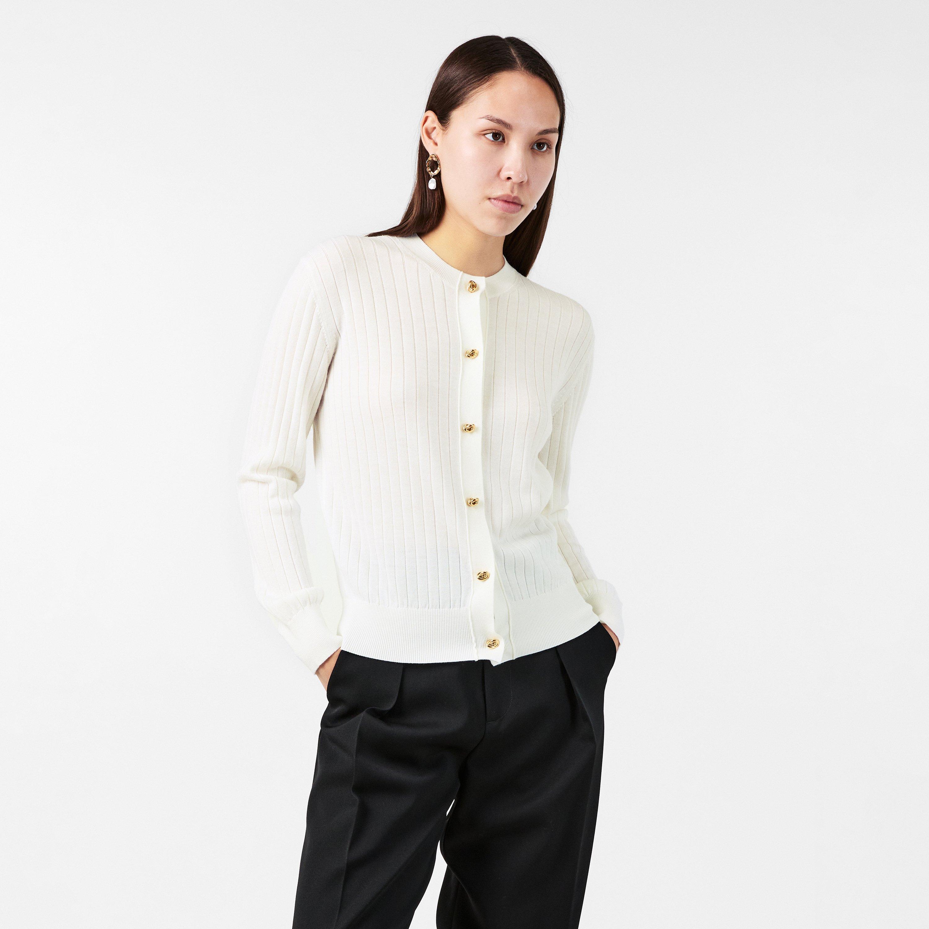 Chalk - Bottega Veneta - Knitted Wool Cardigan - 3