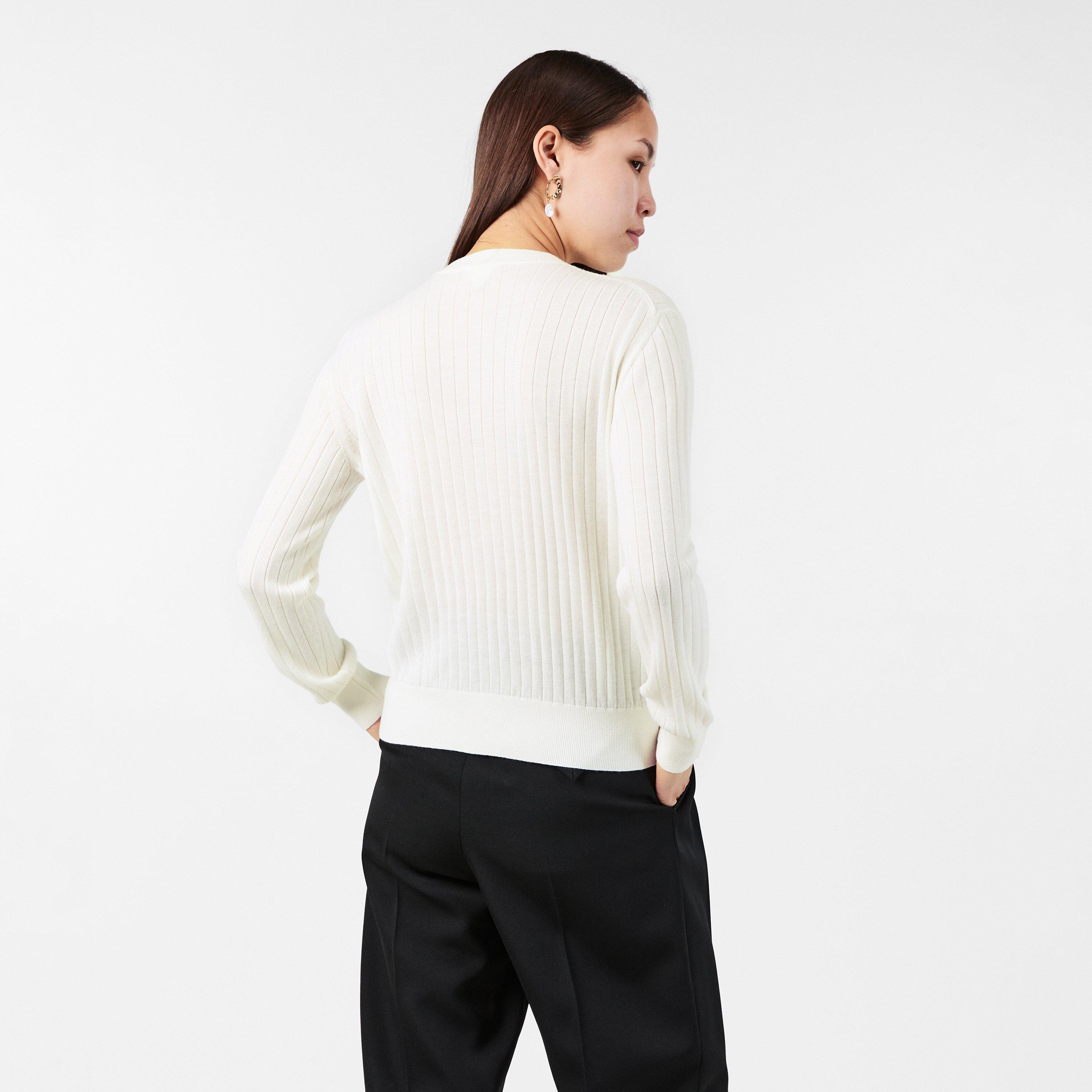 Chalk - Bottega Veneta - Knitted Wool Cardigan - 4