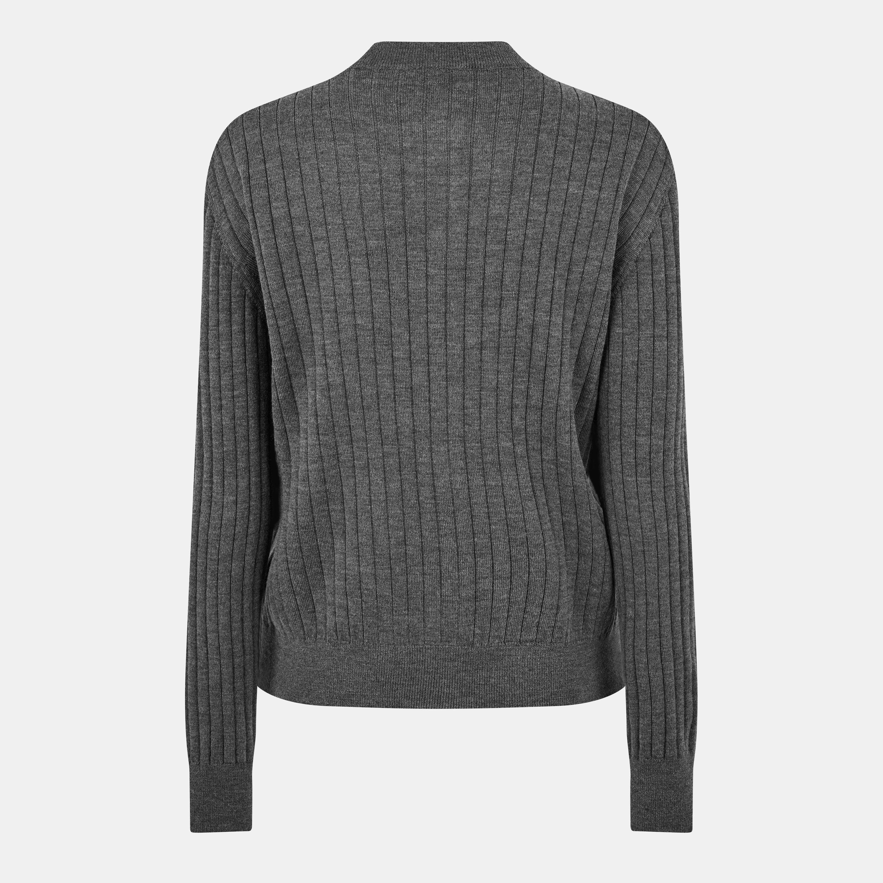 Anthracite - Bottega Veneta - Knitted Wool Cardigan - 2