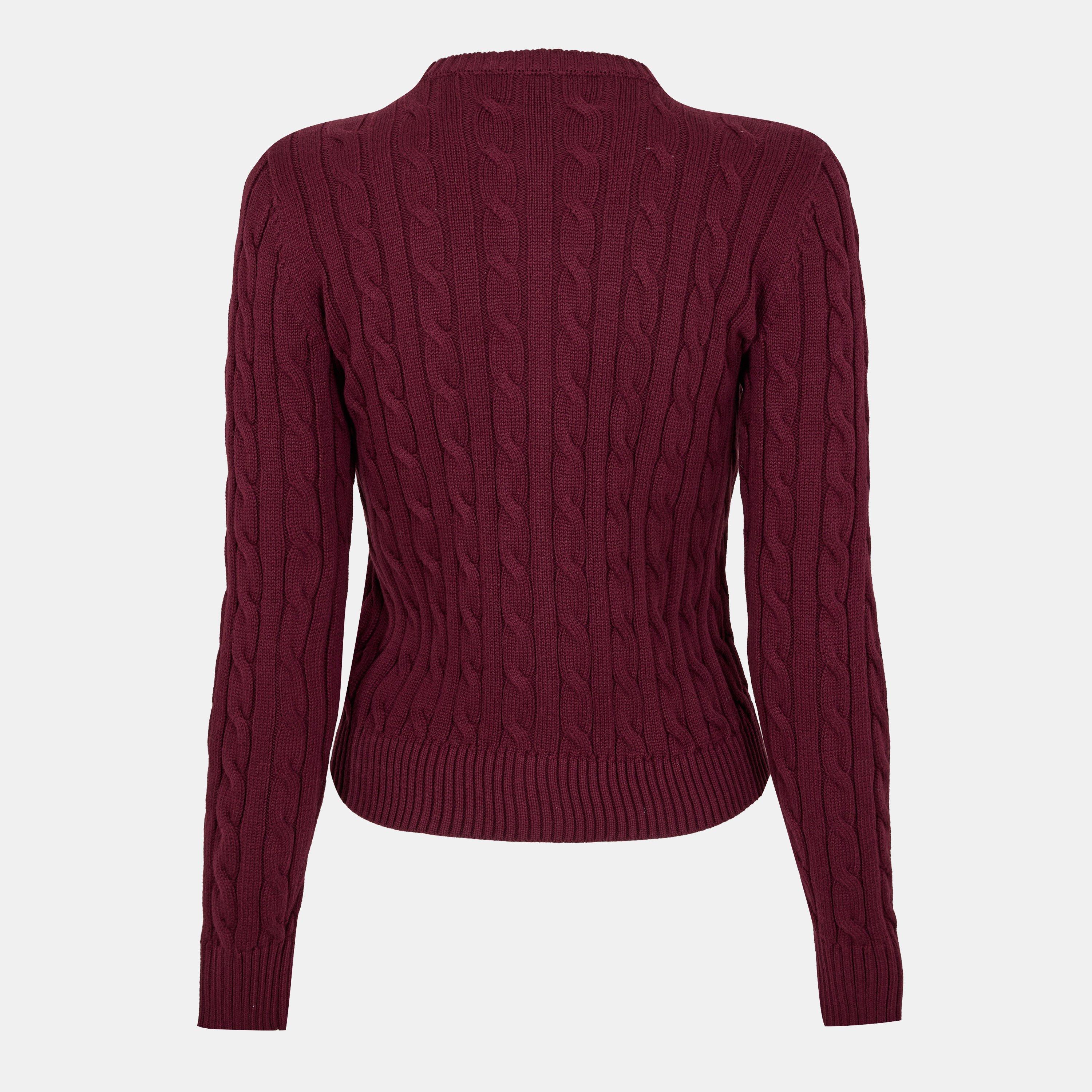 Dark Garnet - Lauren by Ralph Lauren - LRL Ralhan Cardi Ld61 - 2
