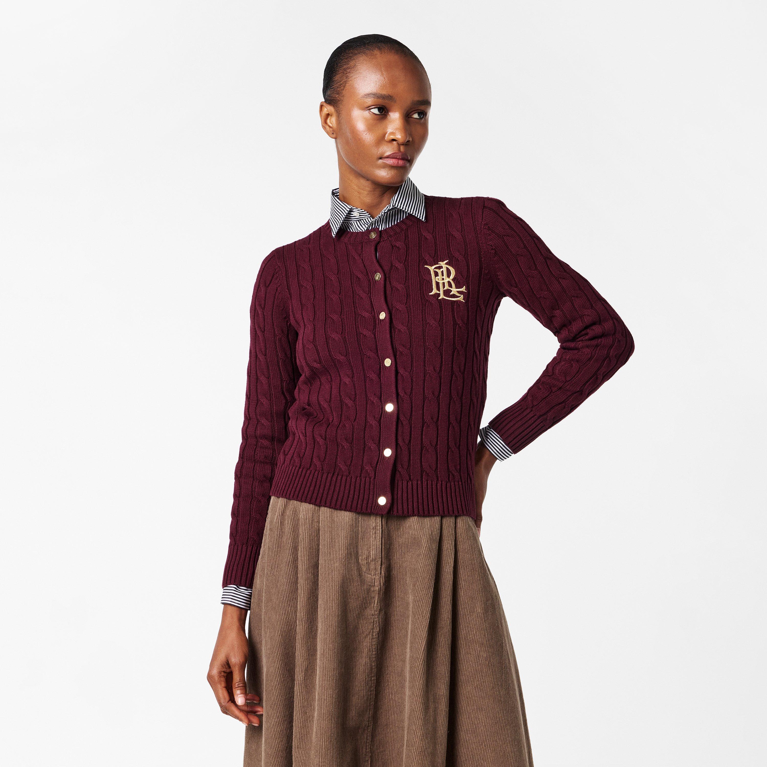 Dark Garnet - Lauren by Ralph Lauren - LRL Ralhan Cardi Ld61 - 3