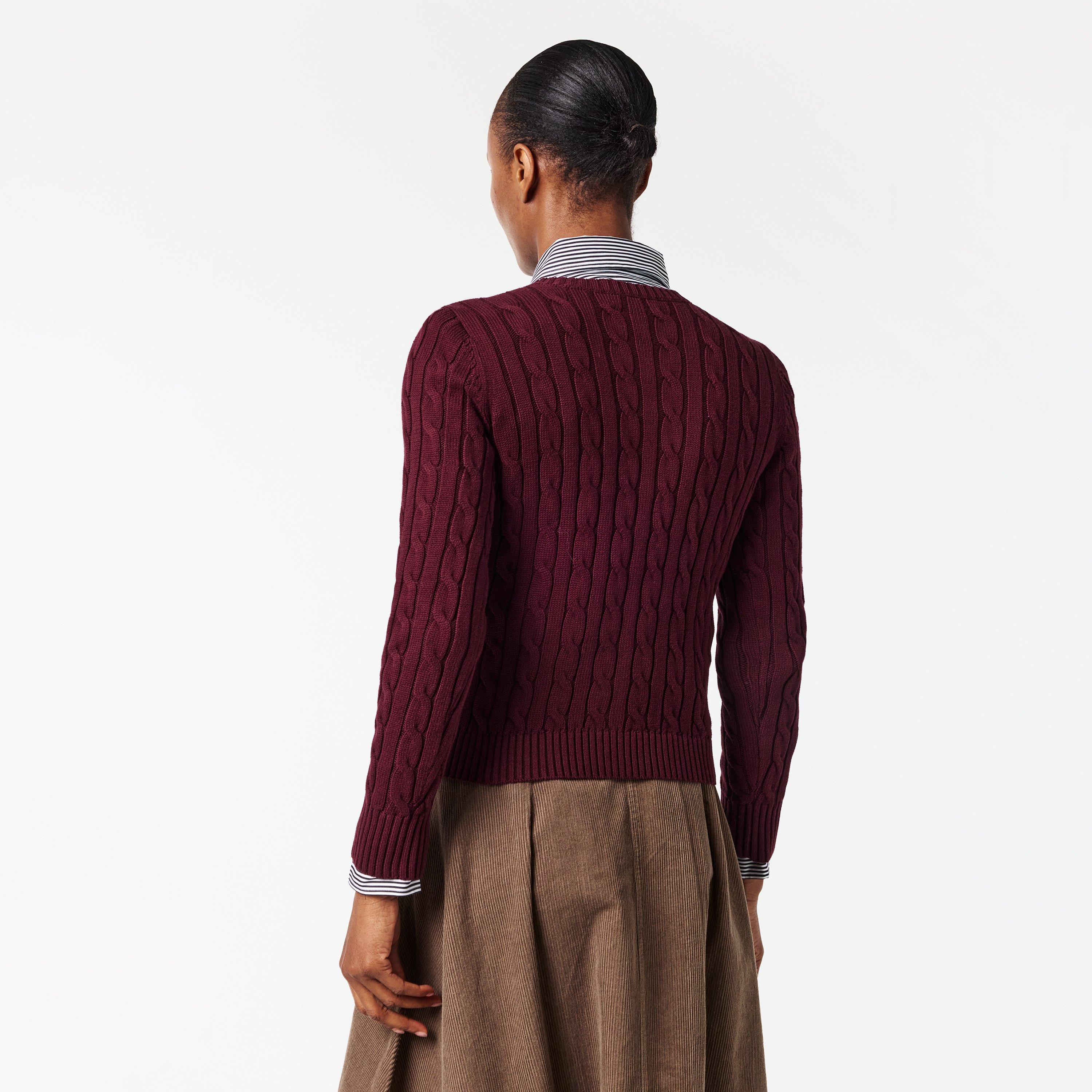 Dark Garnet - Lauren by Ralph Lauren - LRL Ralhan Cardi Ld61 - 4