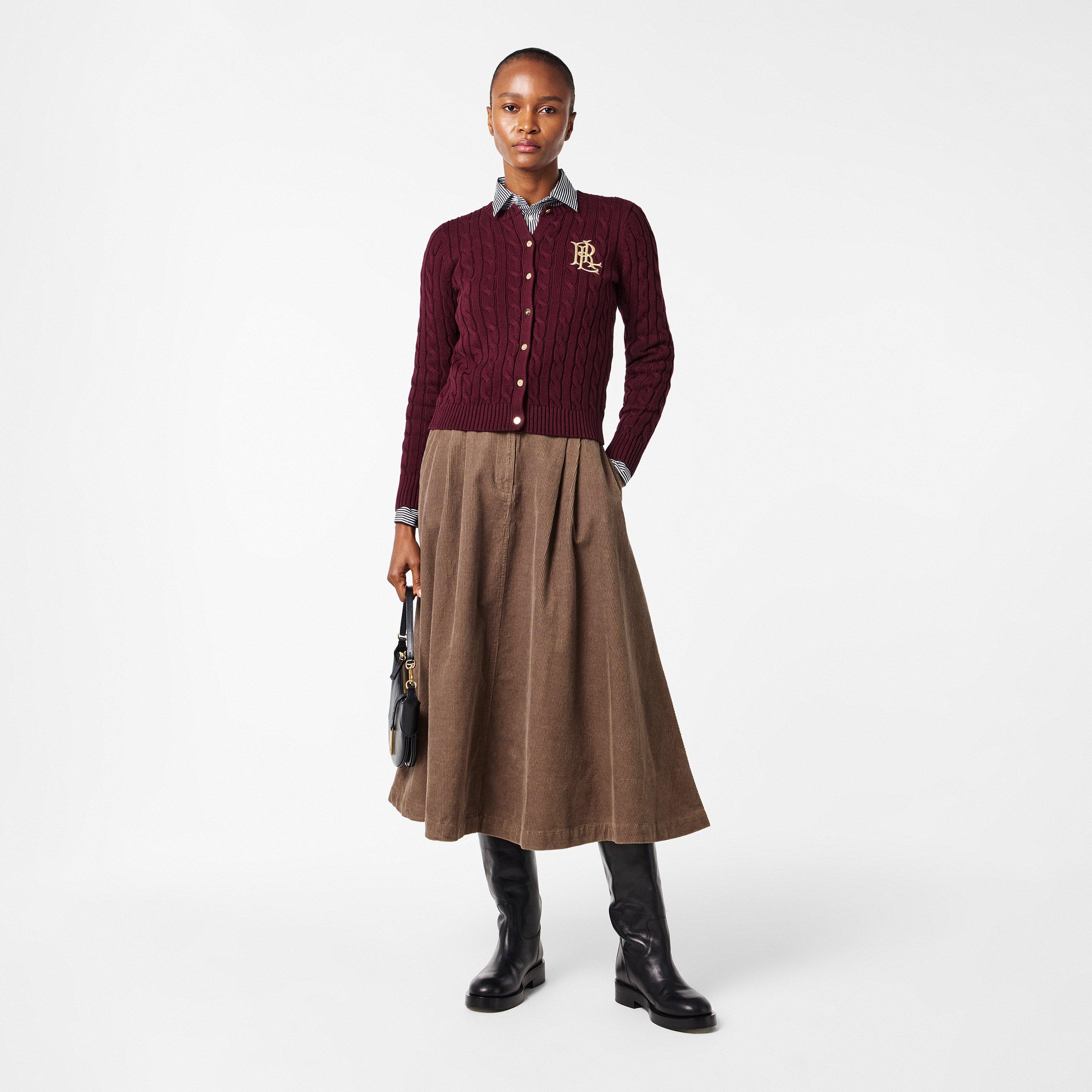 Dark Garnet - Lauren by Ralph Lauren - LRL Ralhan Cardi Ld61 - 6