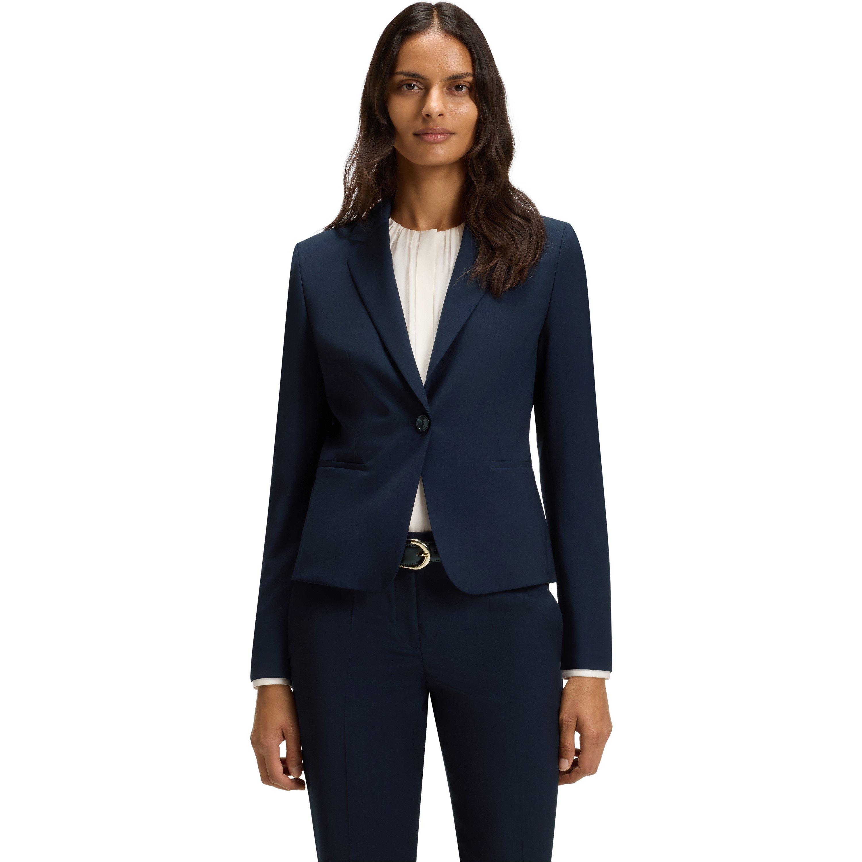 Dark Blue - Boss - Women's Jarua Formal Jacket - 2