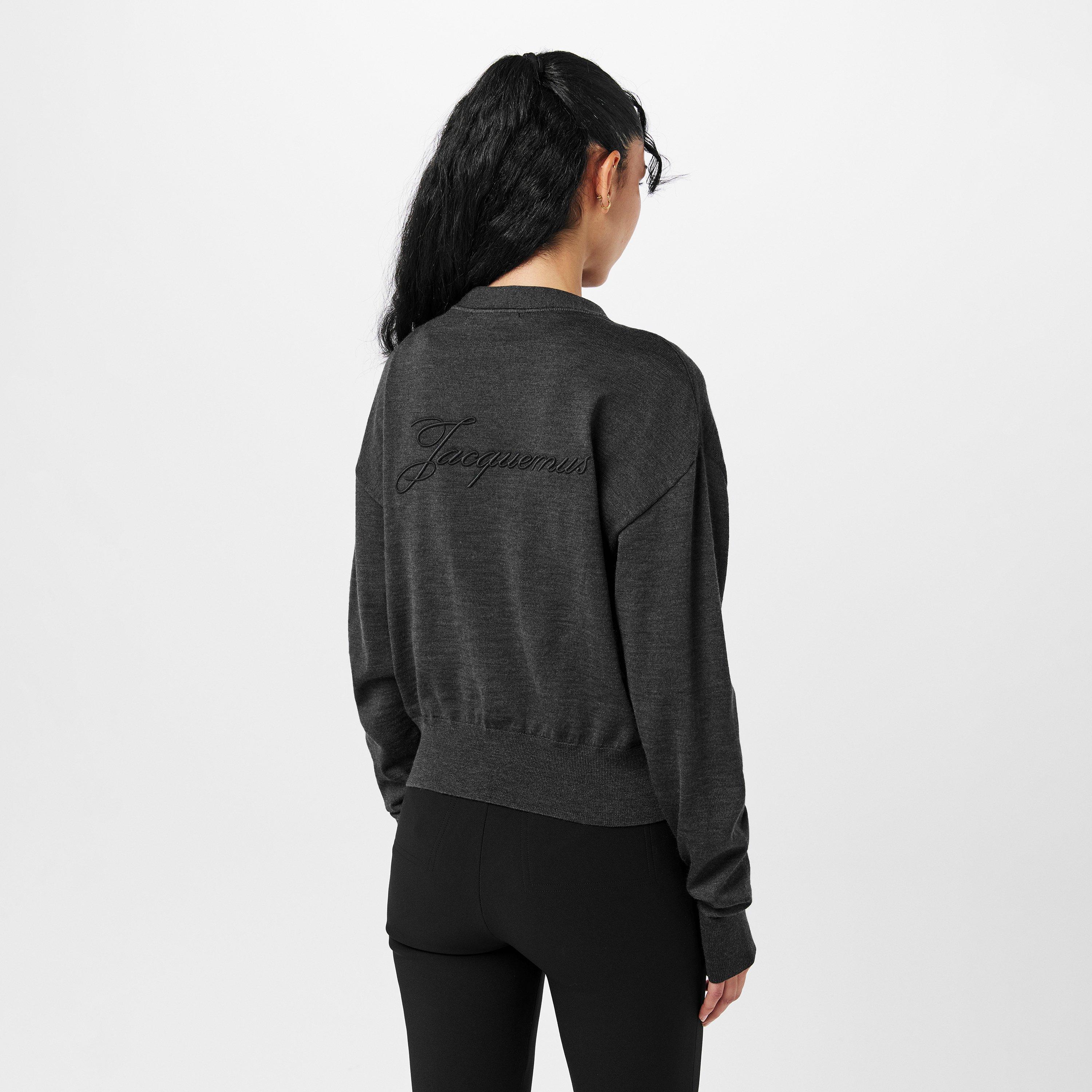 Dark Grey - Jacquemus - Women's Cardigan - 4