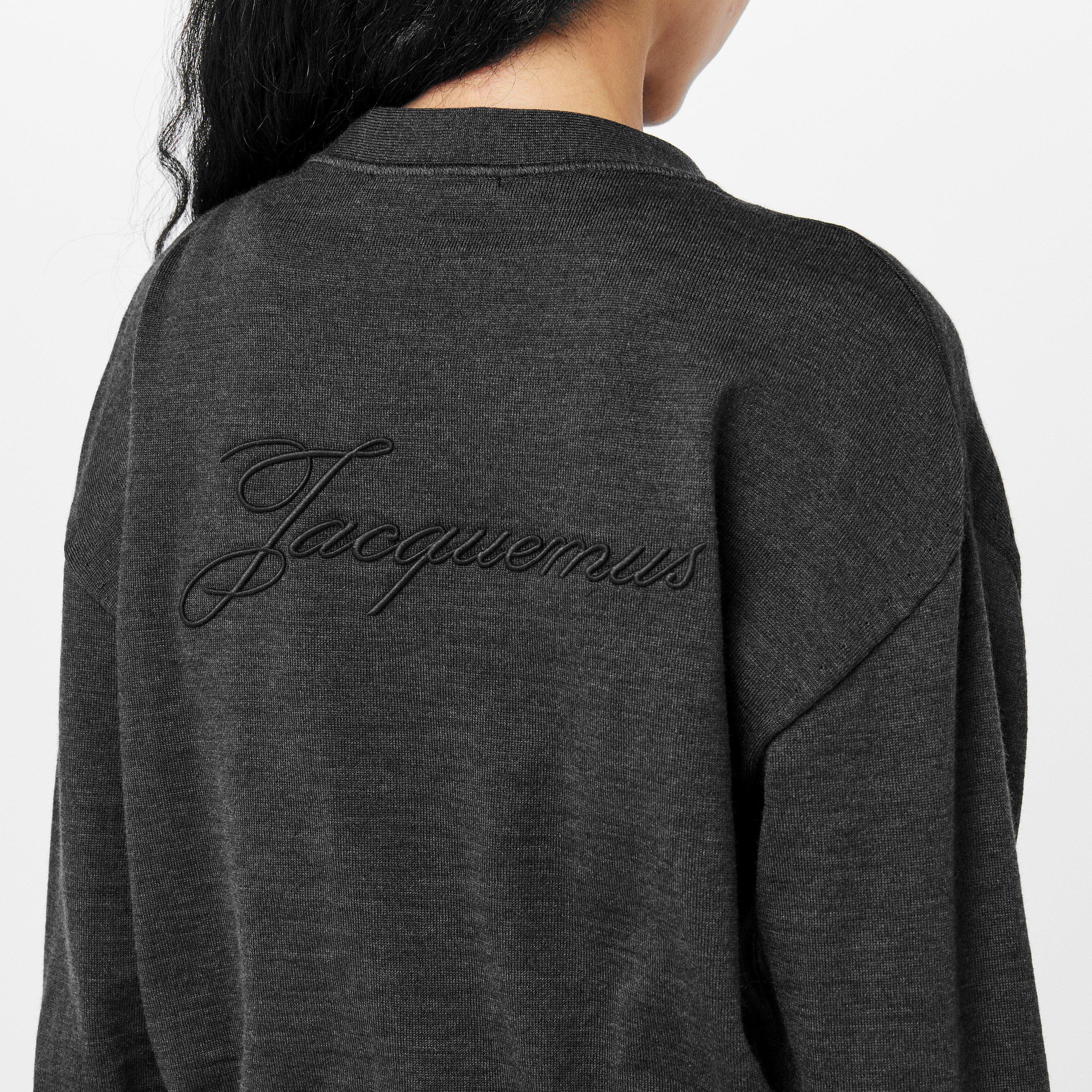 Dark Grey - Jacquemus - Women's Cardigan - 5