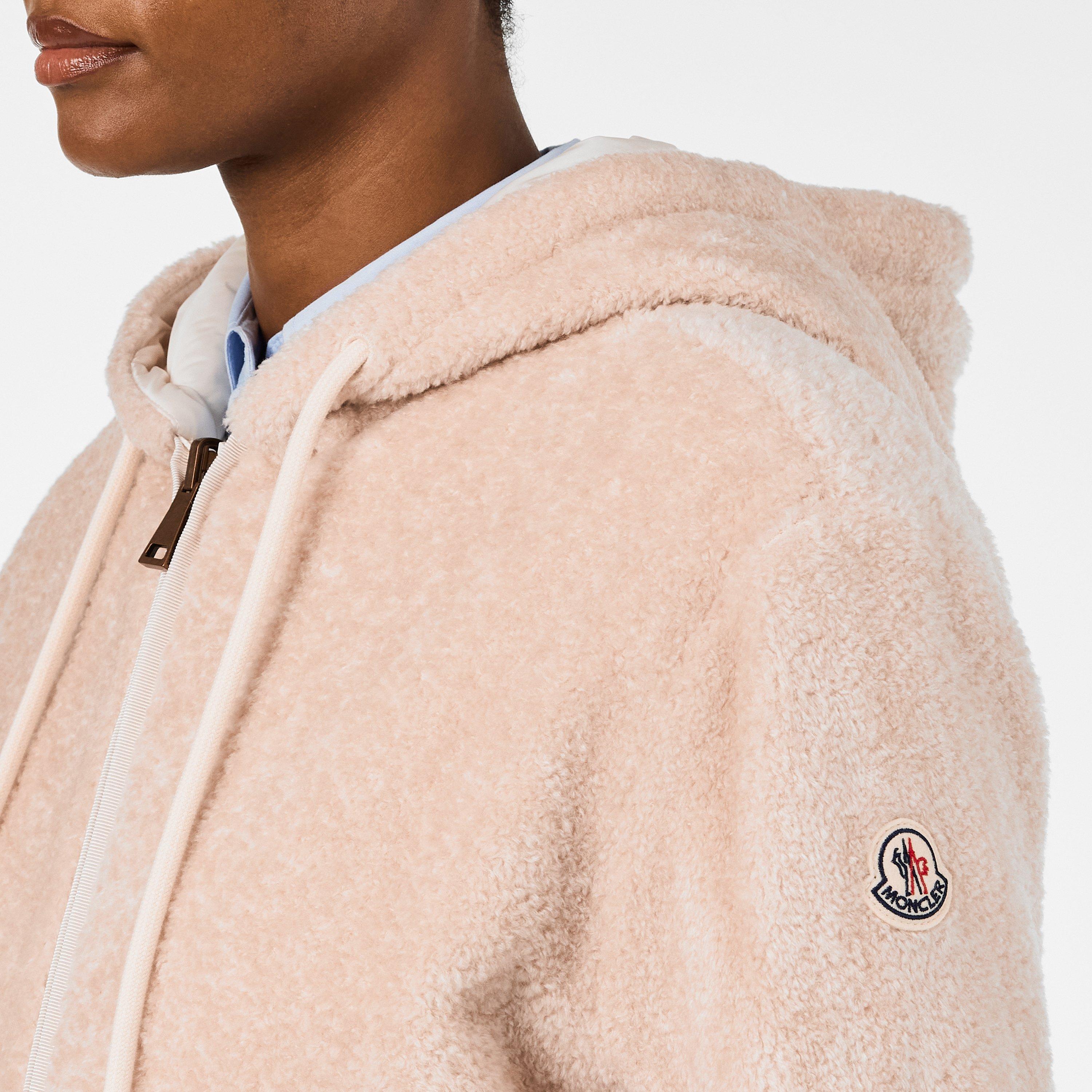 White 036 - Moncler - Women's Zip-Up Structured Knit Cardigan - 5