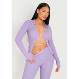 Missy Empire Knitted Tie Cardigan